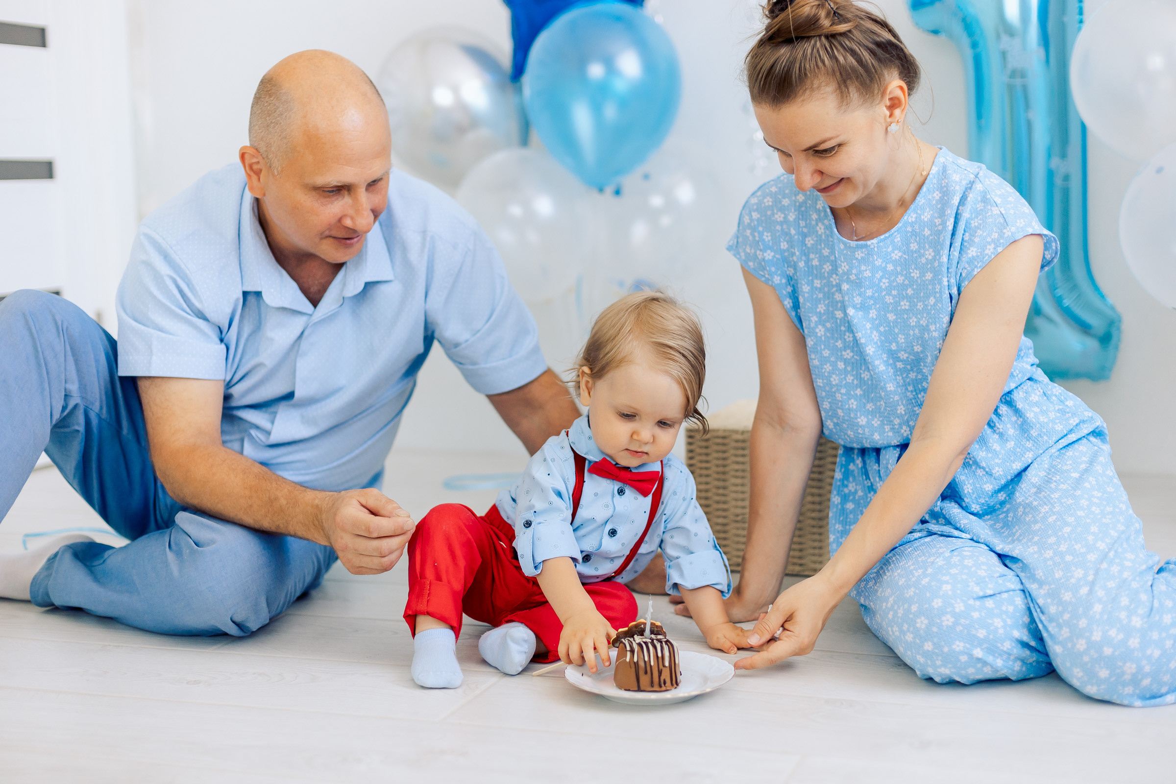 Первый день рождения малыша. Семейный Фотограф в Москве Евгения Симоненко