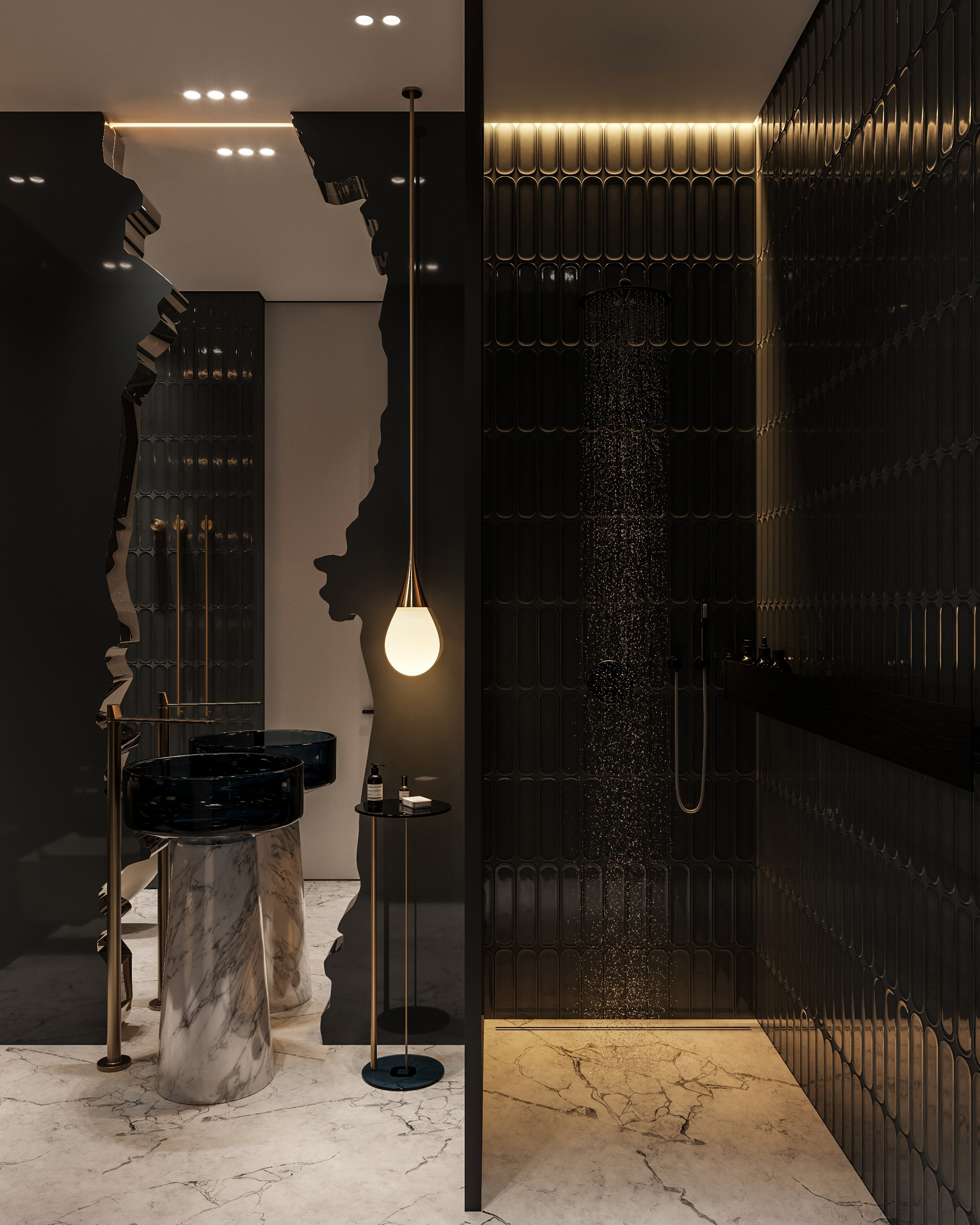 Powder Room. 3D визуализация интерьеров — Ирина