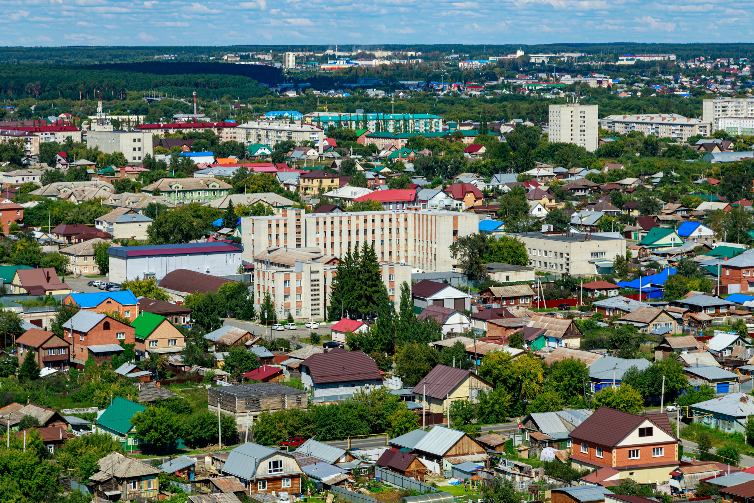 Город с высоты птичьего полёта. Фотограф Андрей Гузеев