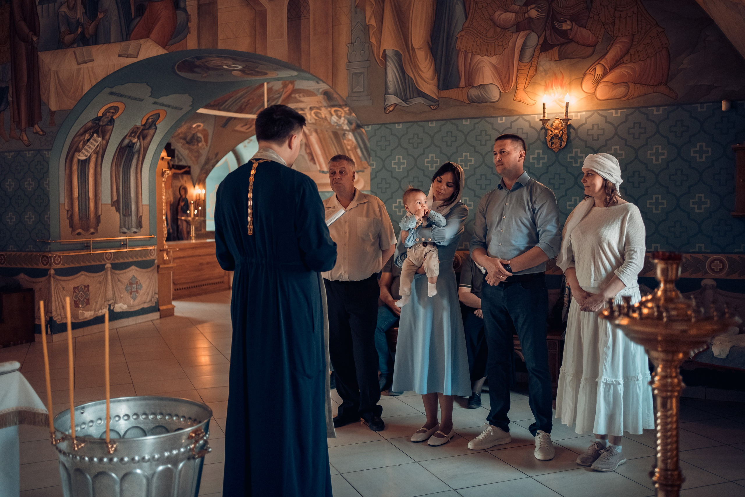 Крещение Михаила, Свято-Троицкий кафедральный собор, г. Саратов. Семейный фотограф в Саратове