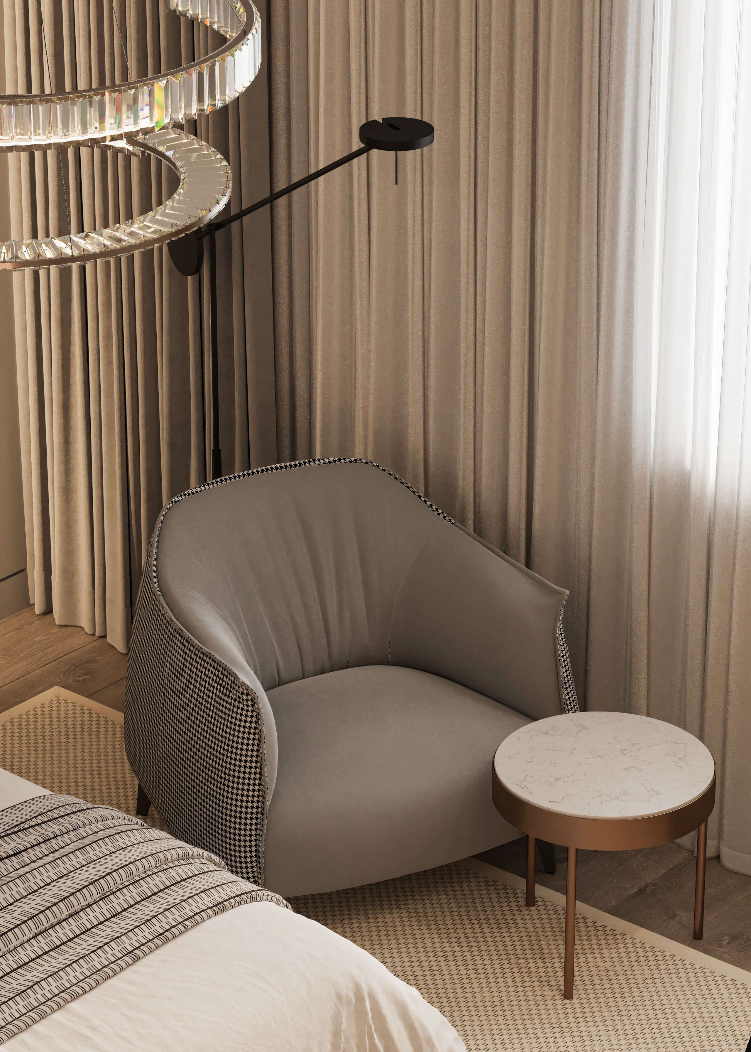 Дизайн загородного дома, Симферопольский р-н, Мирное — 170 м², 2024. Расим Селяметов — дизайн интерьера в Крыму