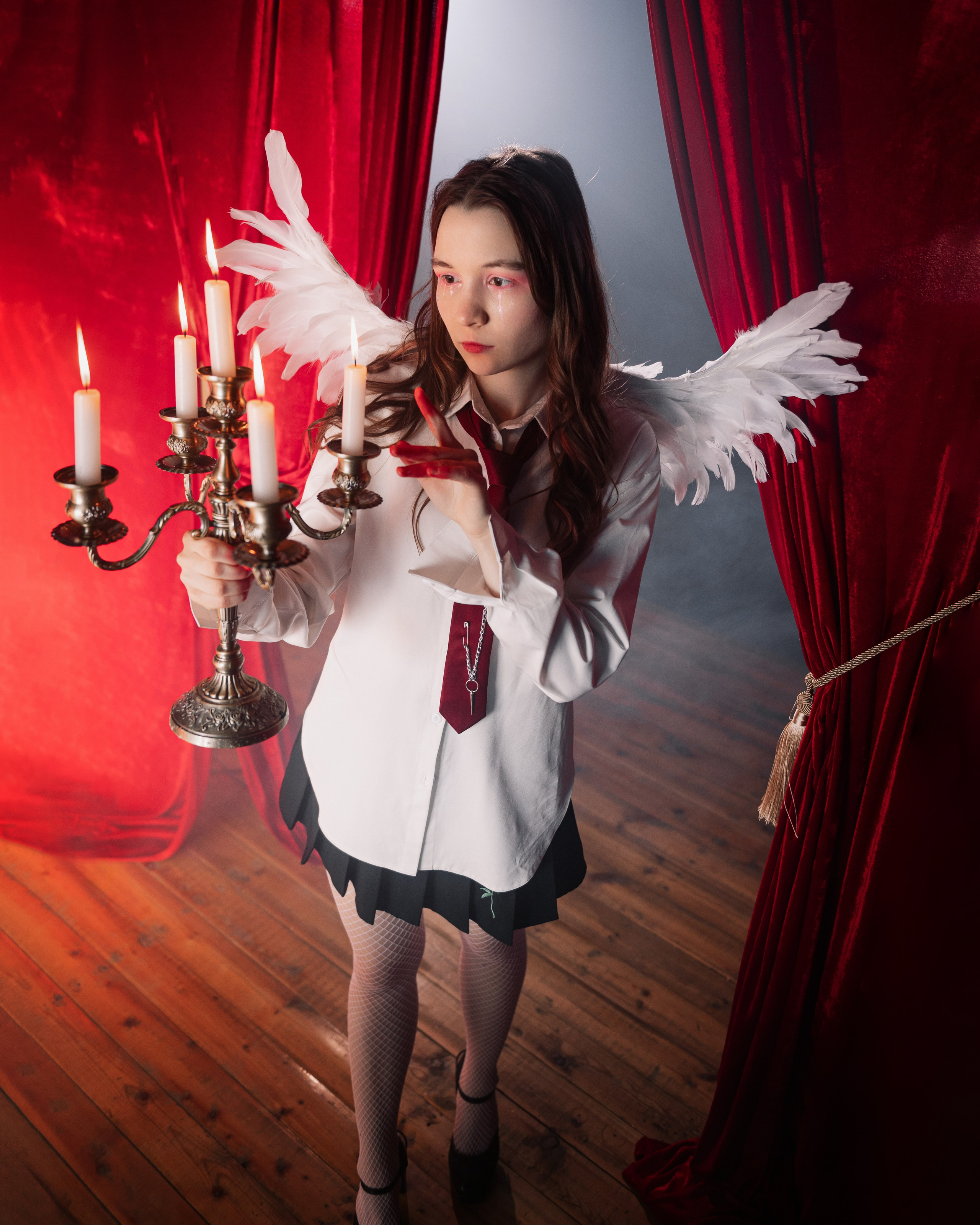 Фотосессия ангел с крыльями в фотостудии LEPOTA в г. Кемерово