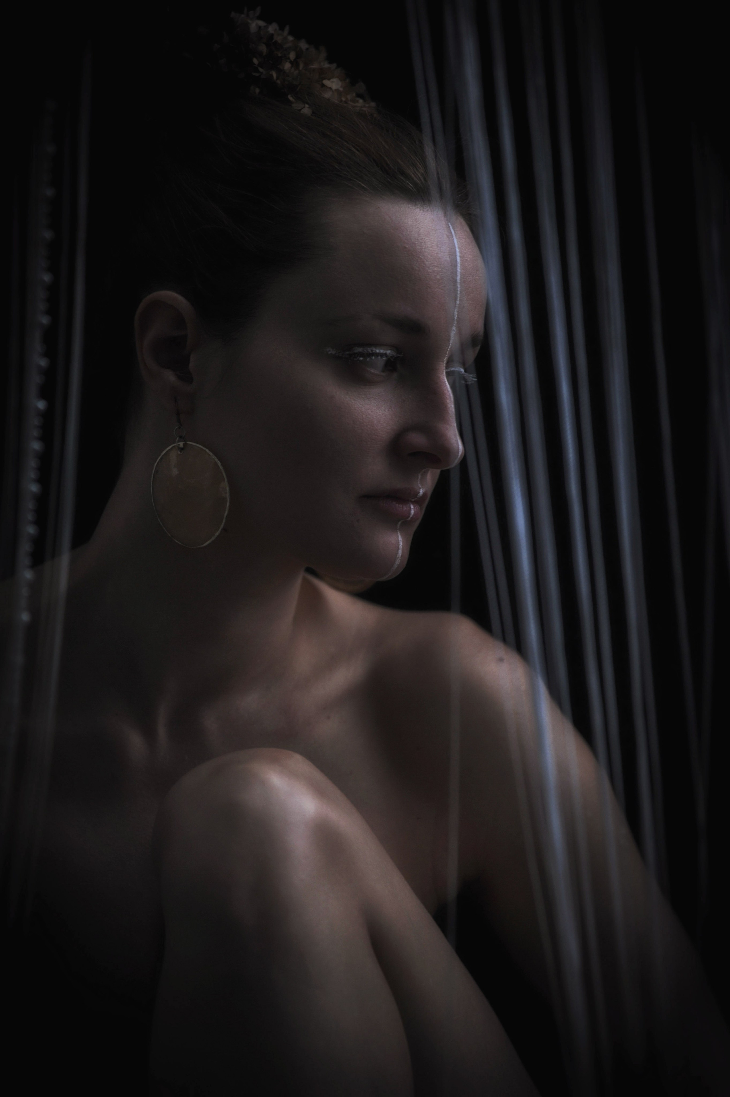 Концептуальный портрет женщины в авторском художественном стиле.