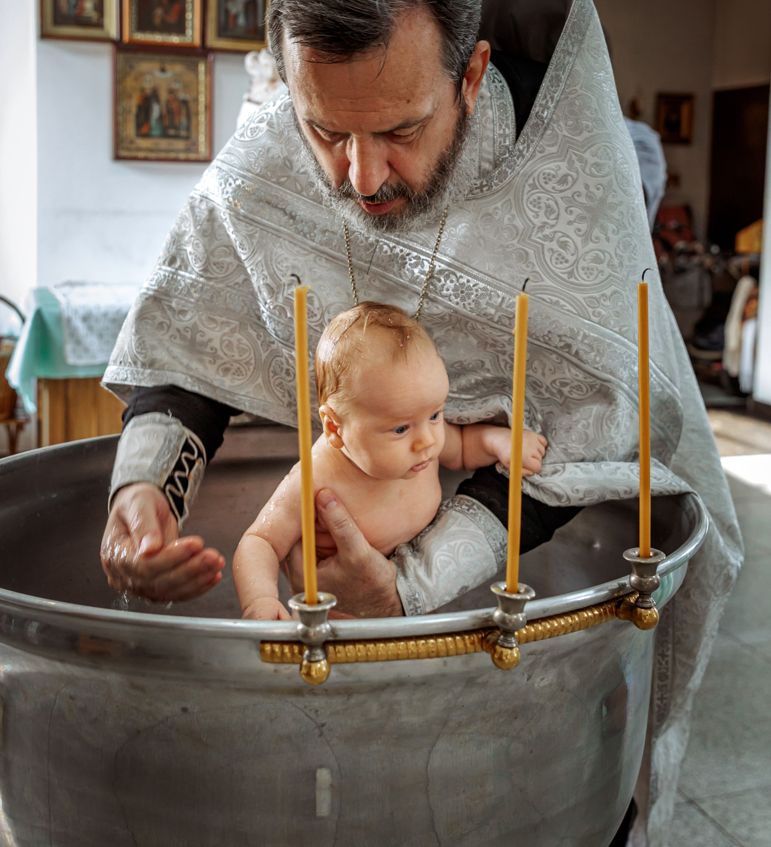 Крещение Сияны. Портретный и семейный фотограф в Москве Ирина Голубчина