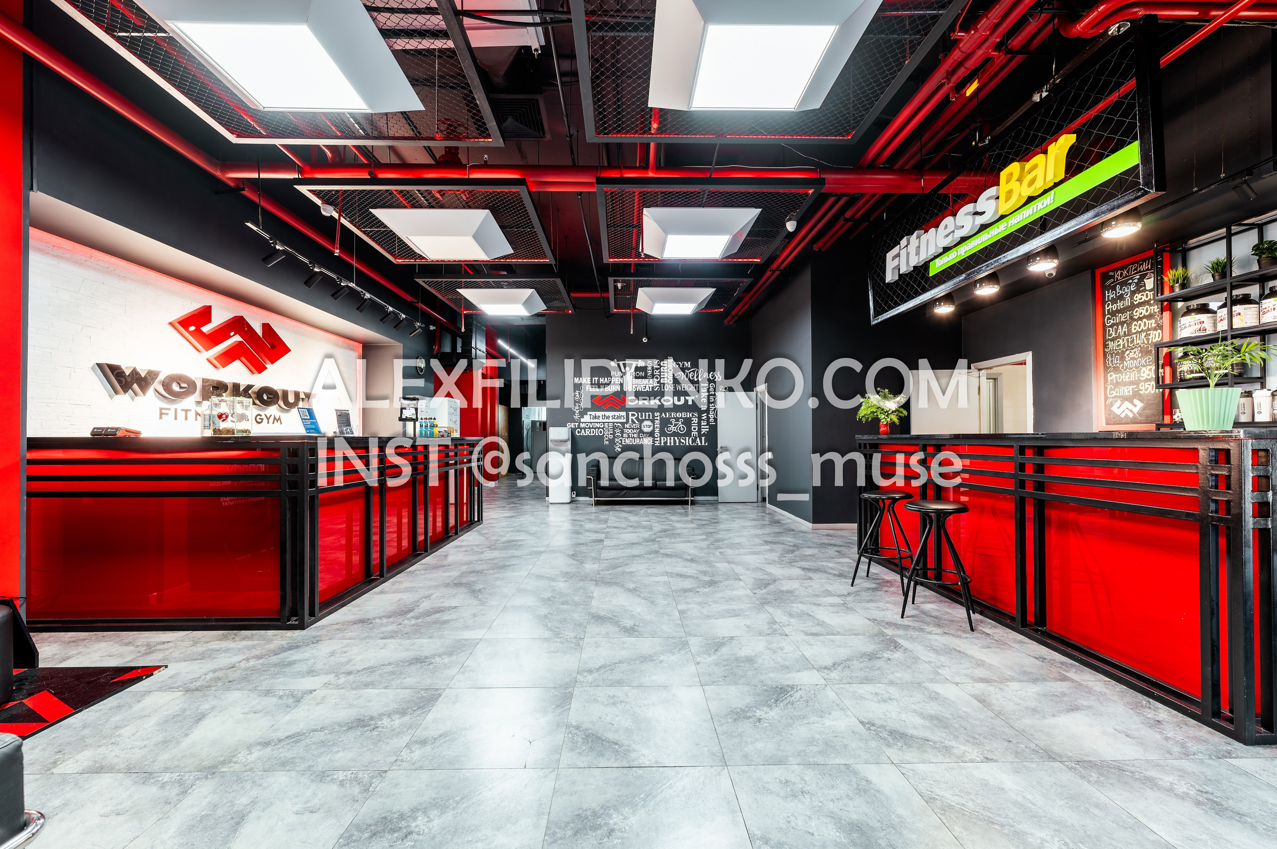 WORKOUT Достык 18. Фотограф интерьера недвижимости и архитектуры в Астане