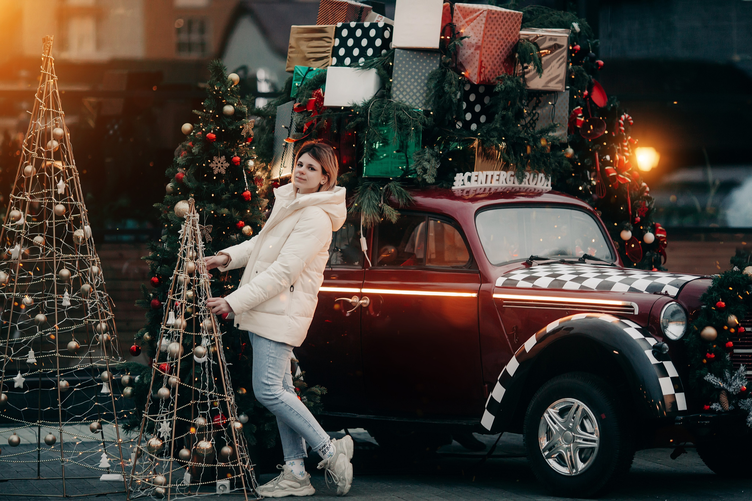 Слава и Полина новогодняя прогулка. Семейный и детский фотограф в Краснодаре Брусилова Марина