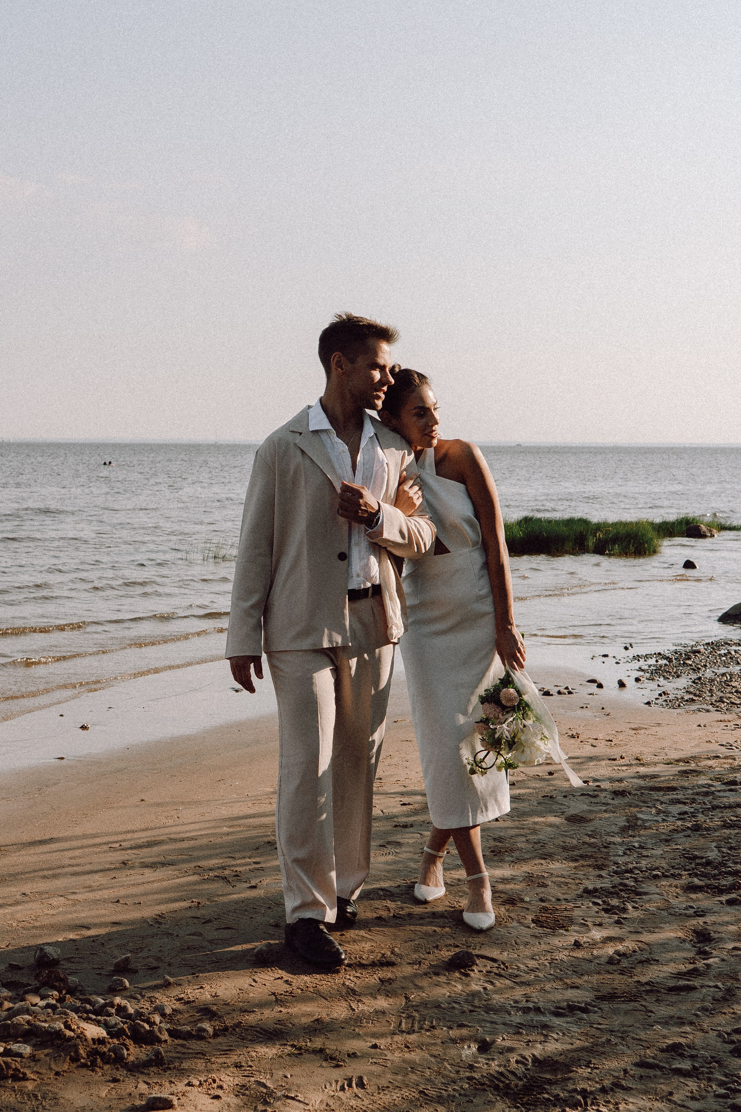 СВАДЕБНАЯ ФОТОСЕССИЯ ВЫЕЗДНОЙ ЦЕРЕМОНИИ (ФИНСКИЙ ЗАЛИВ). Профессиональный фотограф, Санкт-Петербург — Виктория Богомолова