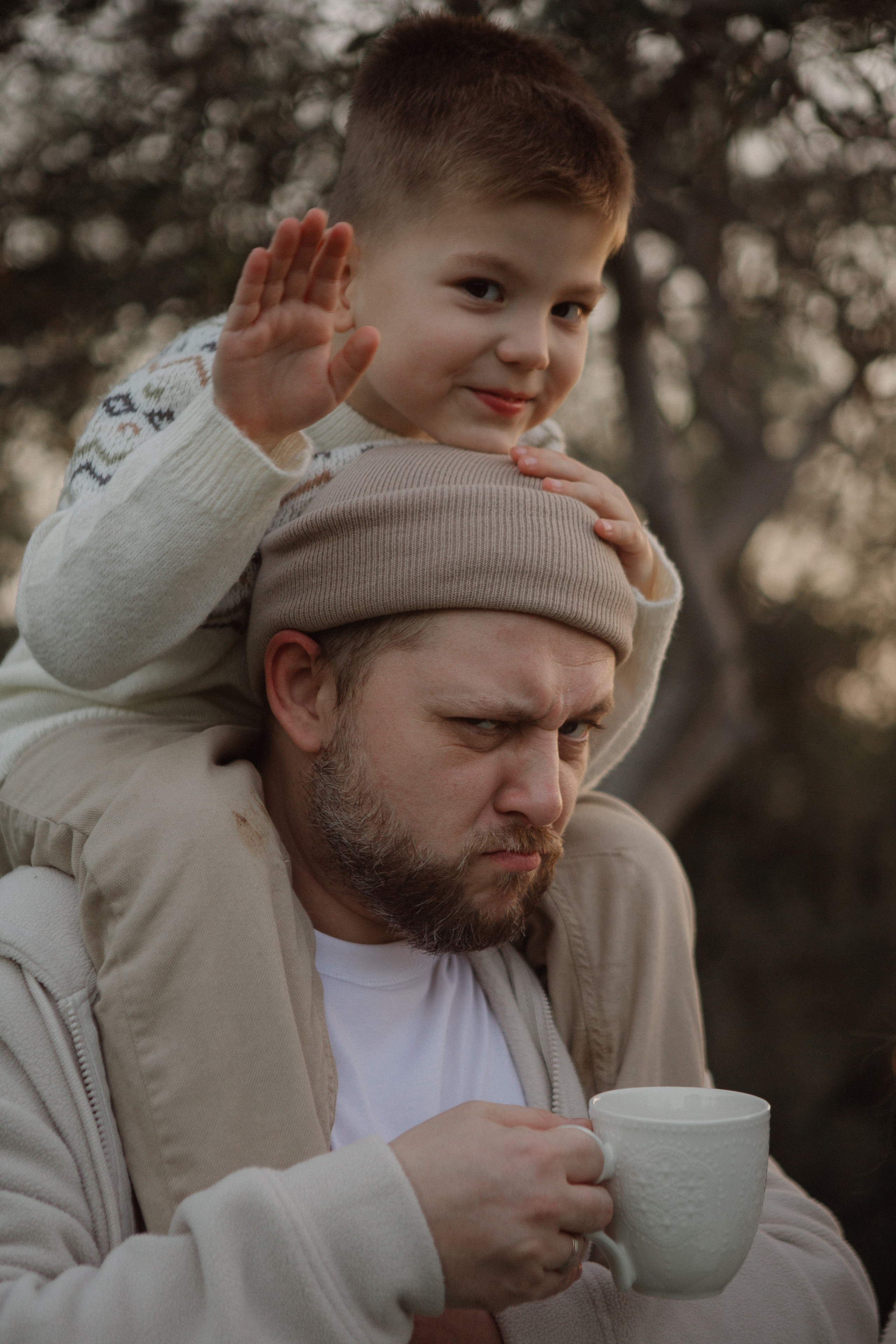 Anton + Nastya & Kirill. Portrait, family and pet photographer in Cyprus, Ksenia Bourdelle