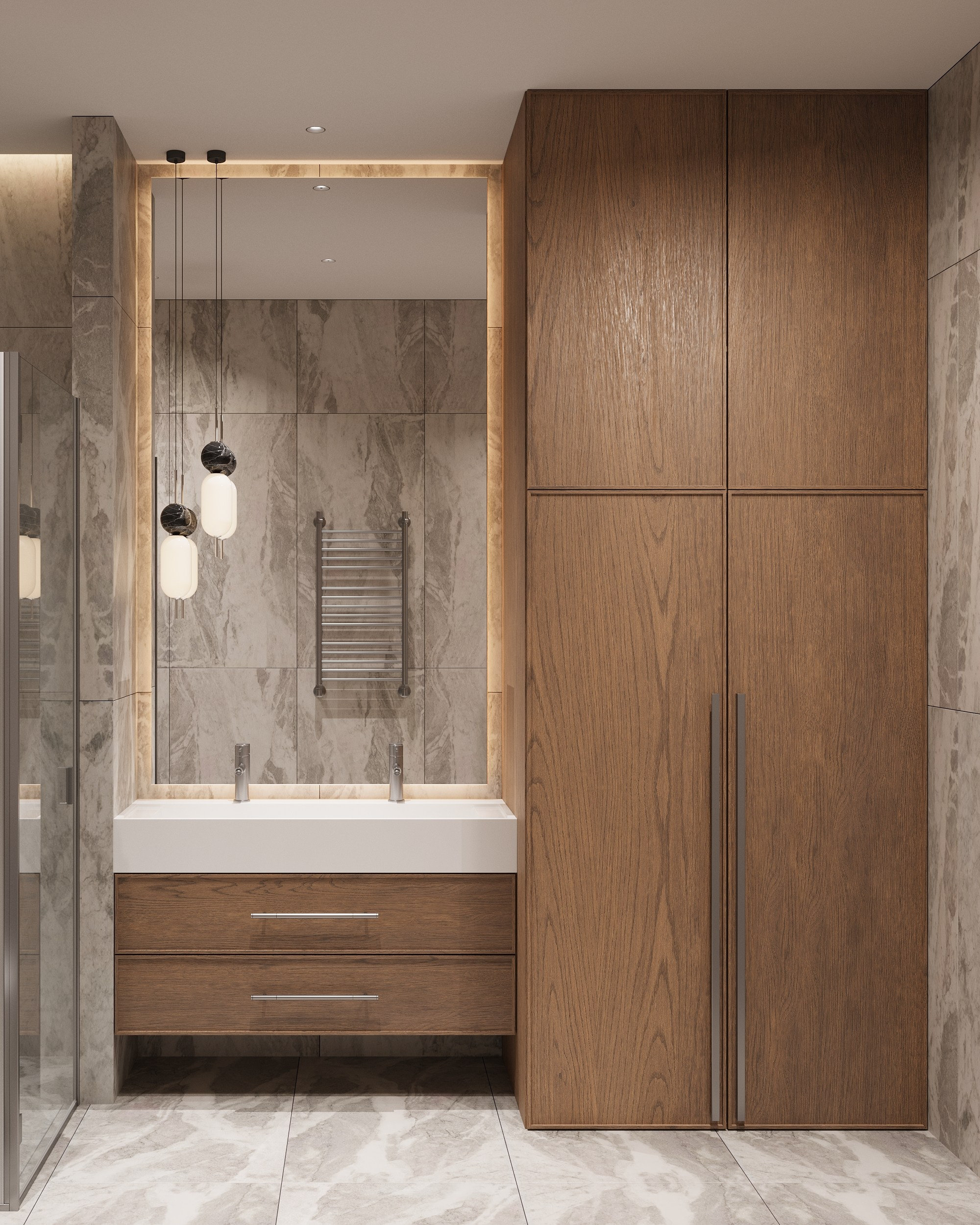 Дизайн трехкомнатной квартиры в ЖК Крыловка Парк Казань. Архитектор-дизайнер в Казани