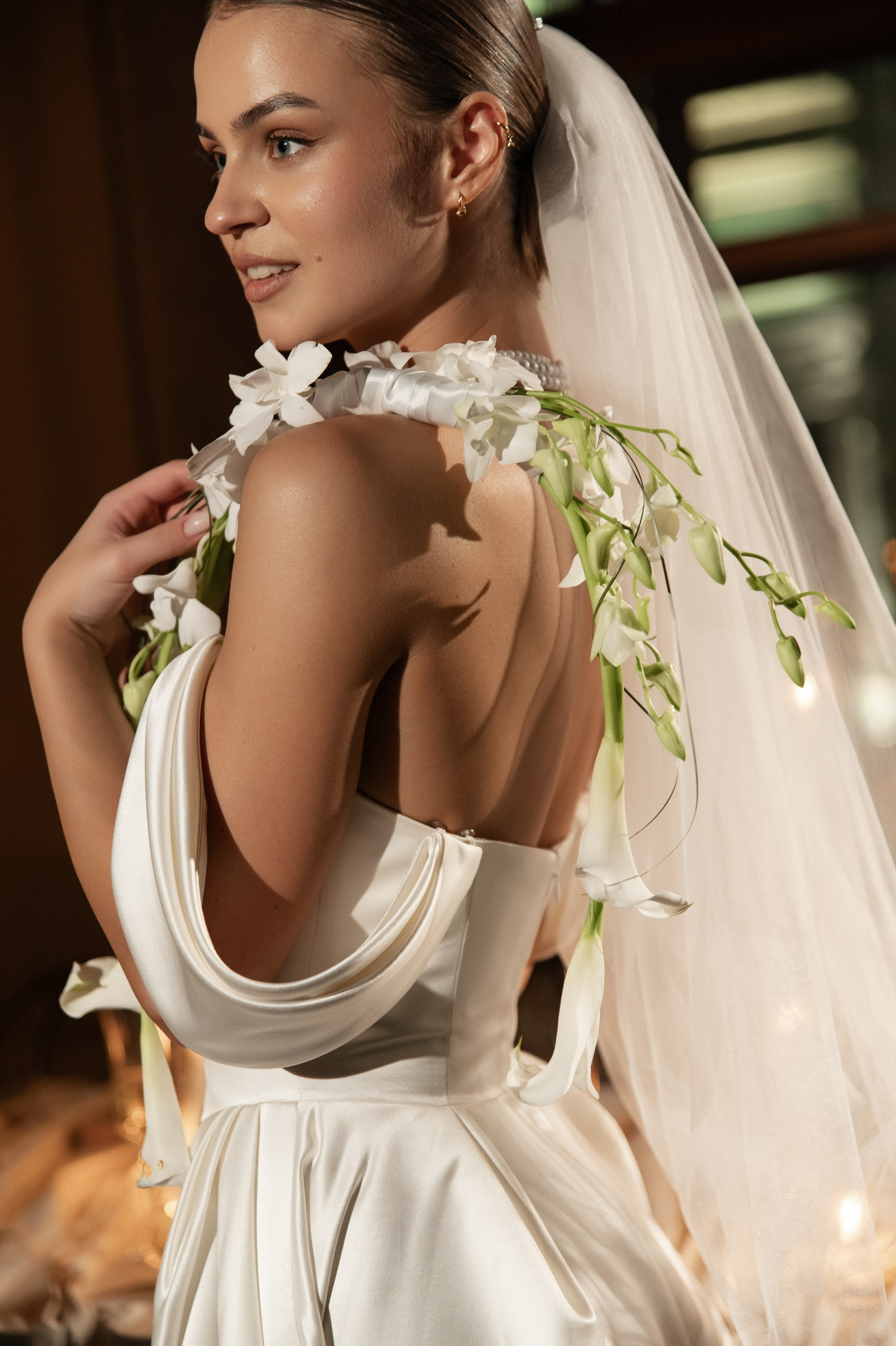 Камерный свадебный ужин при свечах в старинном особняке в фотостудии 21. Kult. Ярослава Ерина — свадебный фотограф в Москве