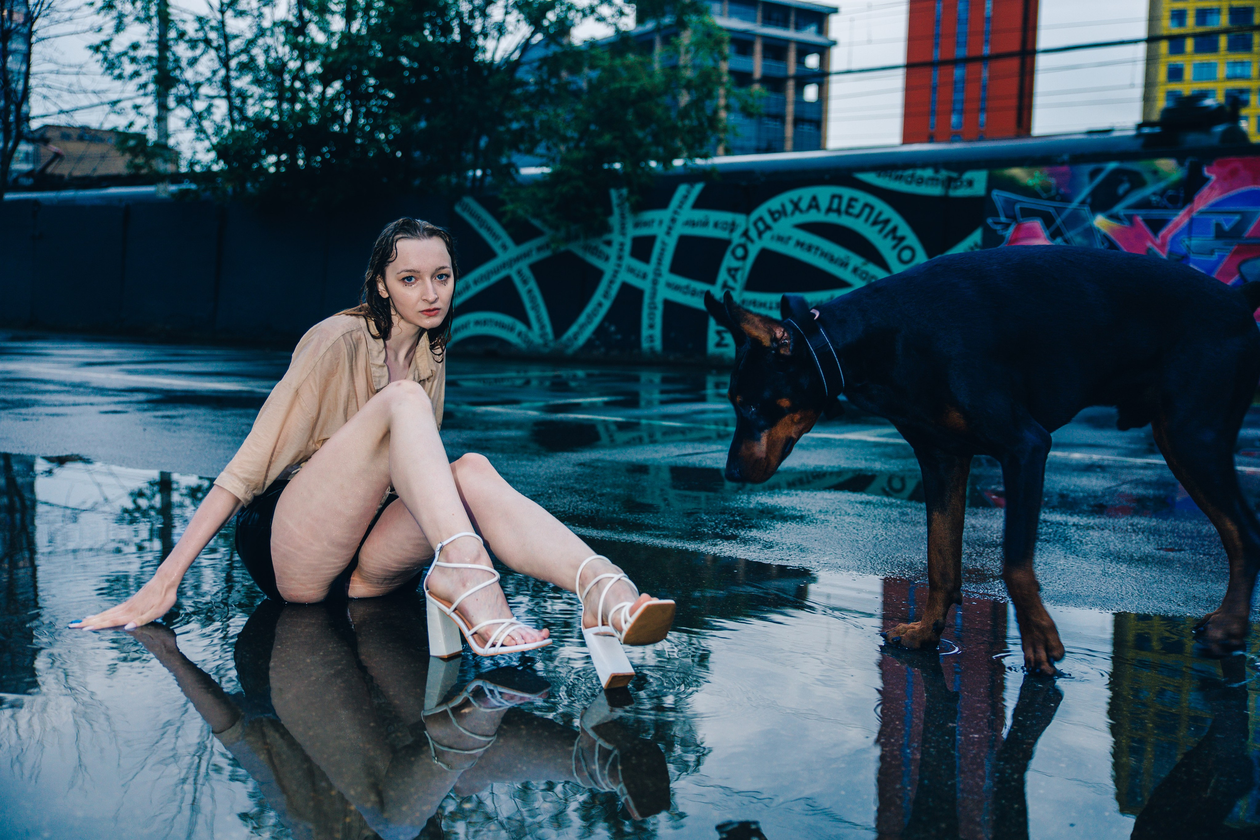 Прогулка под дождем. Фотограф в Москве, Дмитрий Горбатов