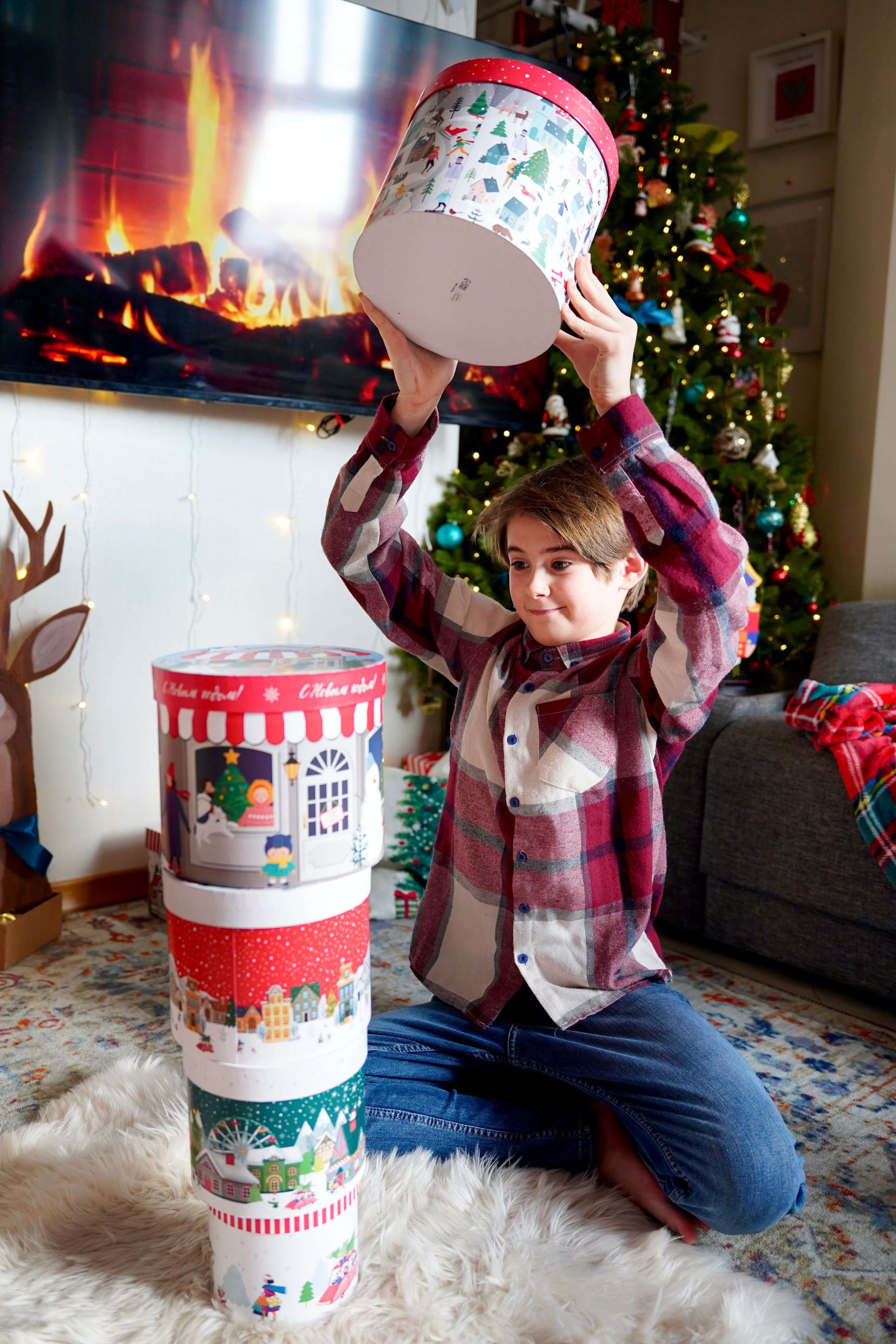 Домашний Новый год. Семейный и детский фотограф Александра Гвоздикова