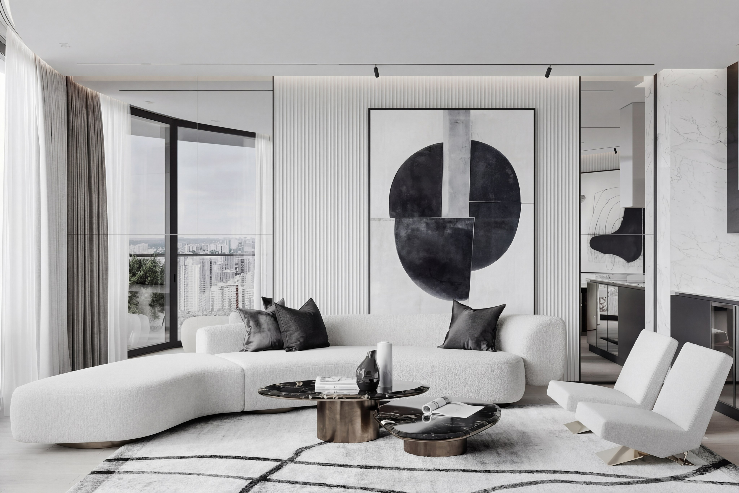 Дизайн интерьера квартиры 125 м² — премиальный проект | Валерия Котович