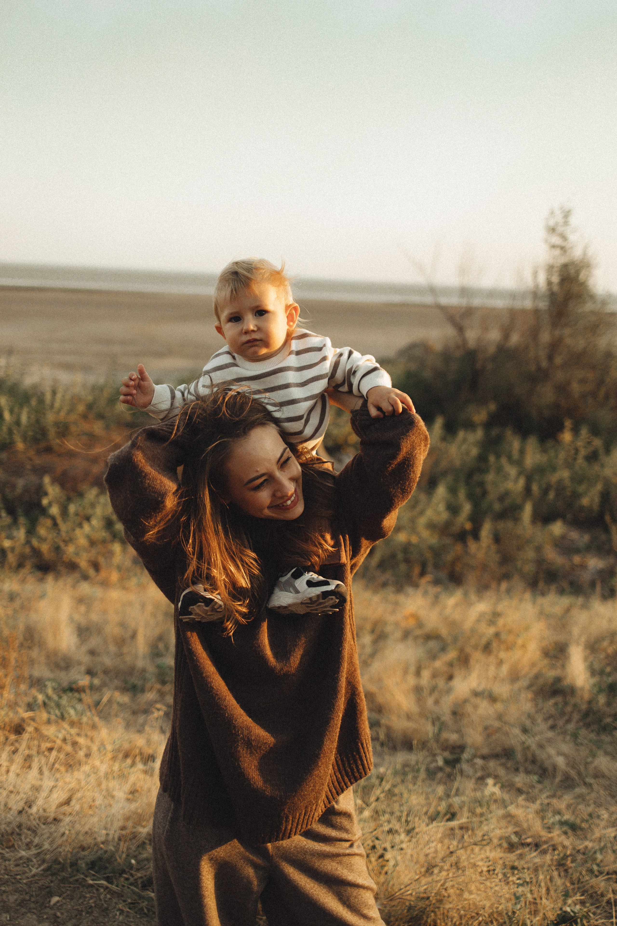 Семейная история, закат в Мержаново. Семейный и детский фотограф, таганрог, ростов-на-дону
