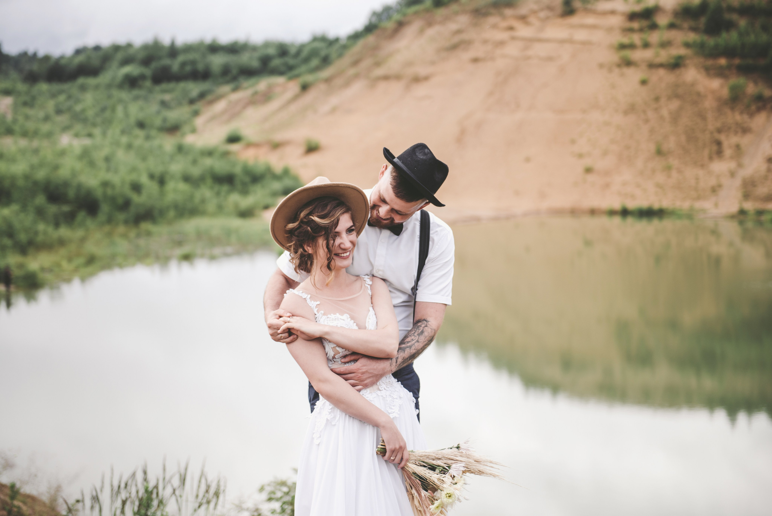 Выездная регистрация на песчаном карьере. Свадебный и семейный фотограф София Невская