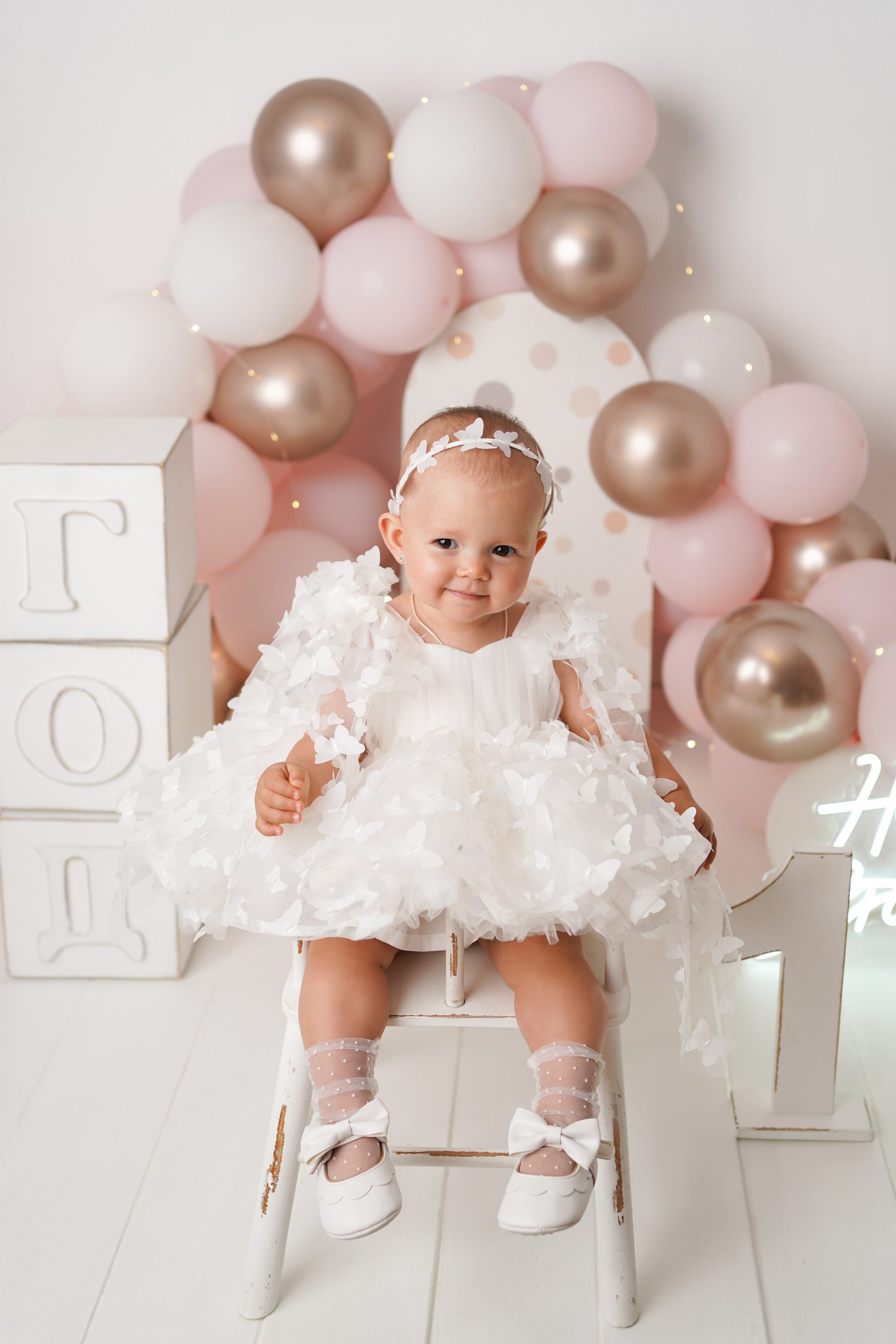 Детская фотосессия Первый годик Милены. Детский фотограф и фотограф новорожденных в Калининград Оксана Иваний