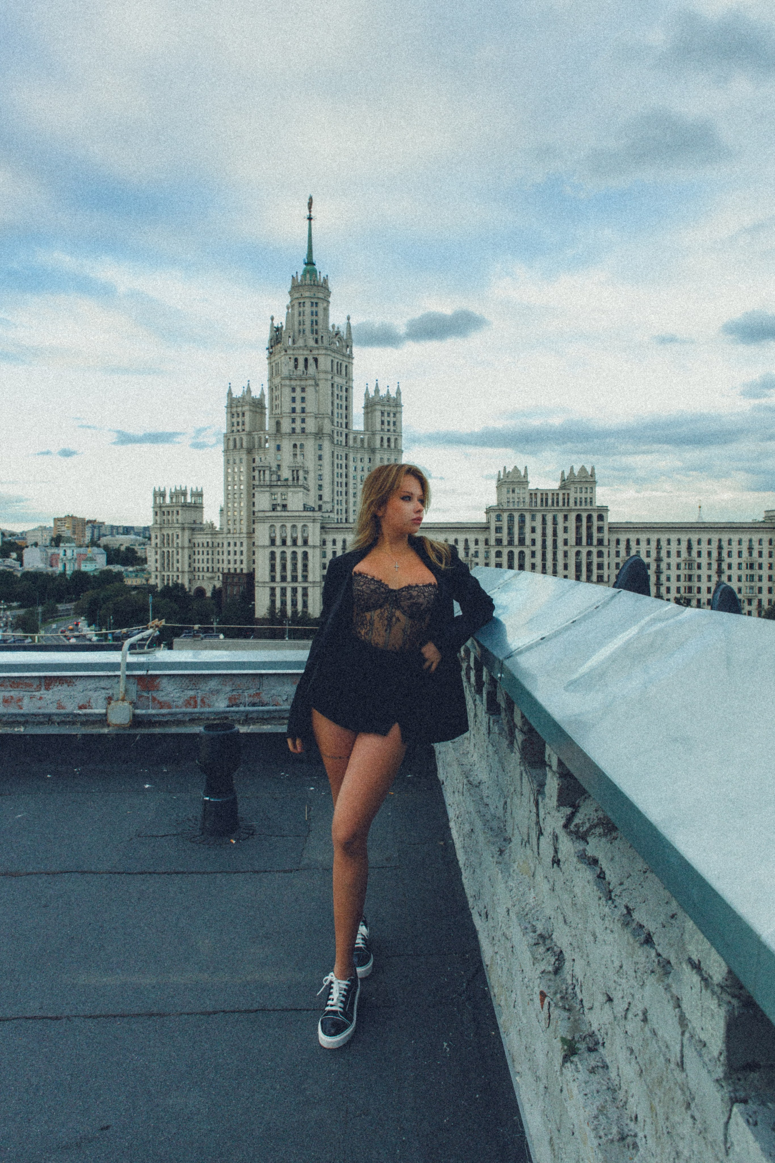 Фотосессия на крыше Москвы