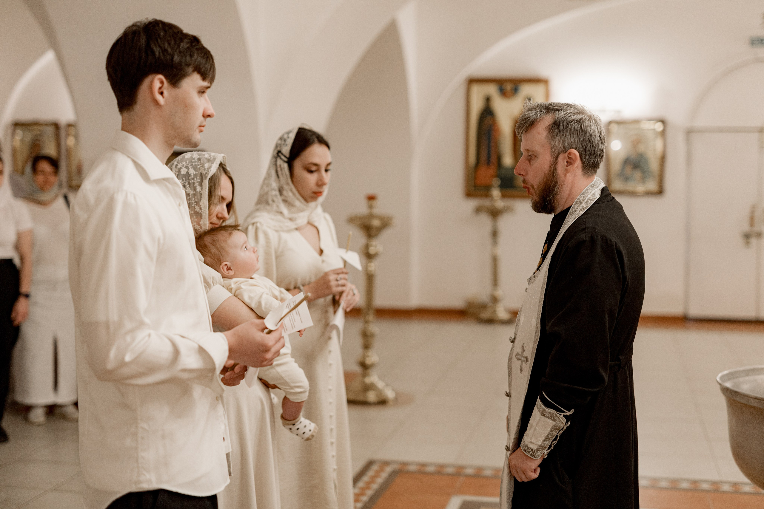 Таинство Крещения Саши. Фотограф новорождённых Newborn Москва