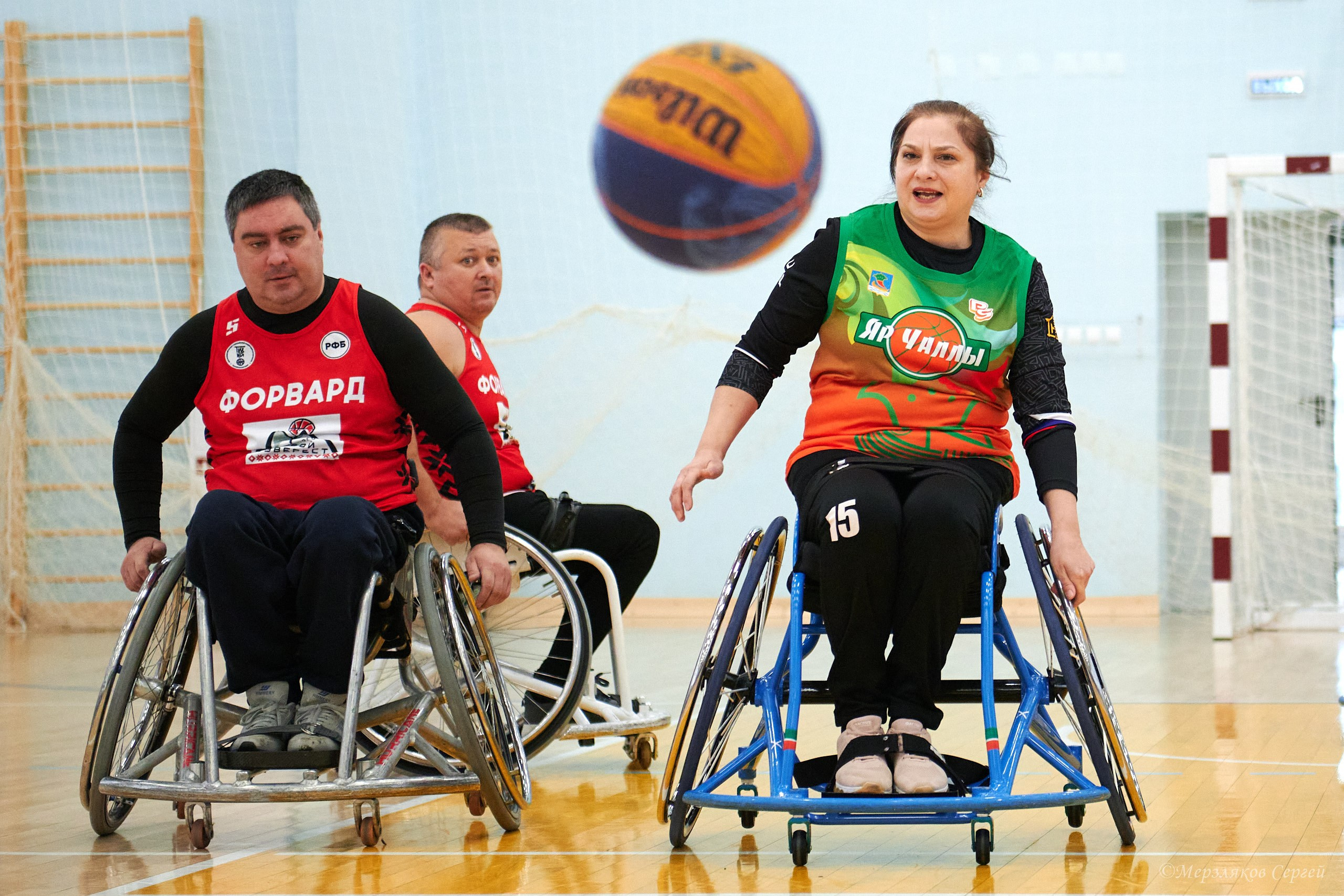 X традиционный Рождественский турнир по баскетболу на колясках. Ижевск. Спортивный репортажный фотограф в Ижевске Сергей Мерзляков