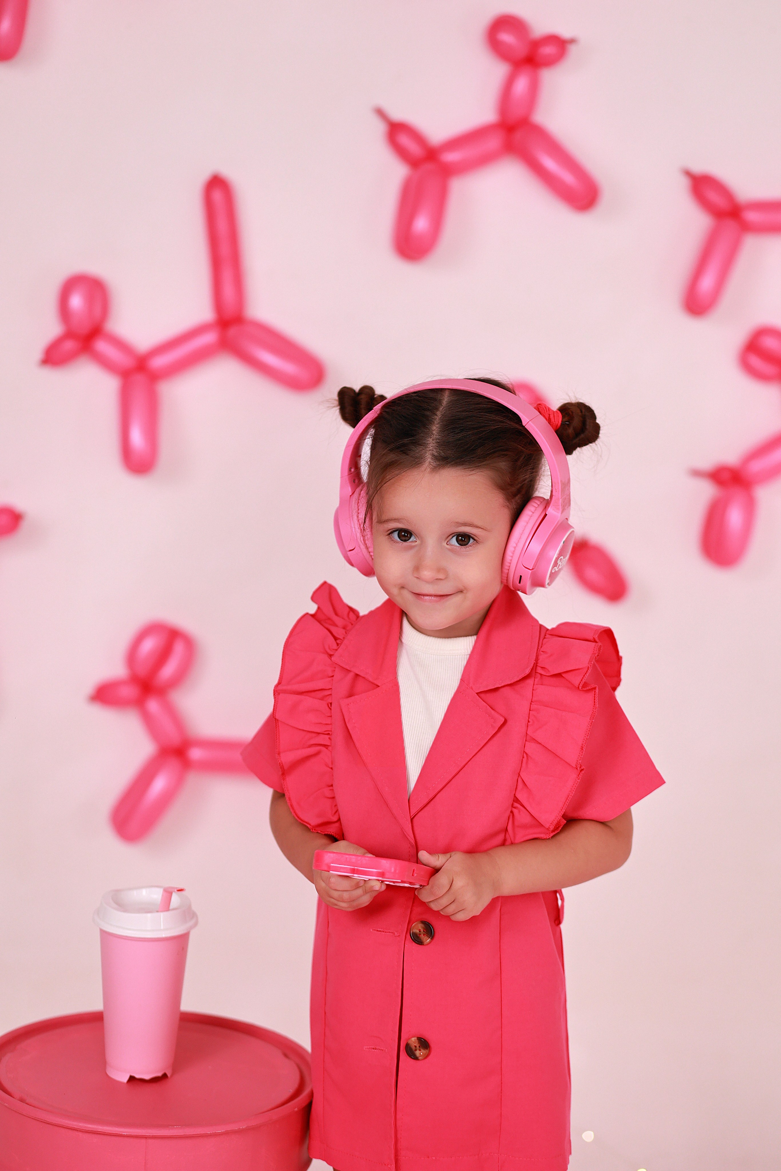 Pink Bubble dog. Детский семейный фотограф Краснодар