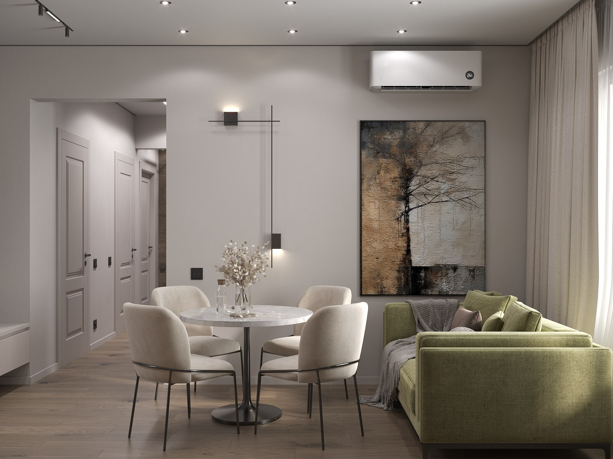 ЖК 4 Ленина 64 м². БК студия дизайна интерьера