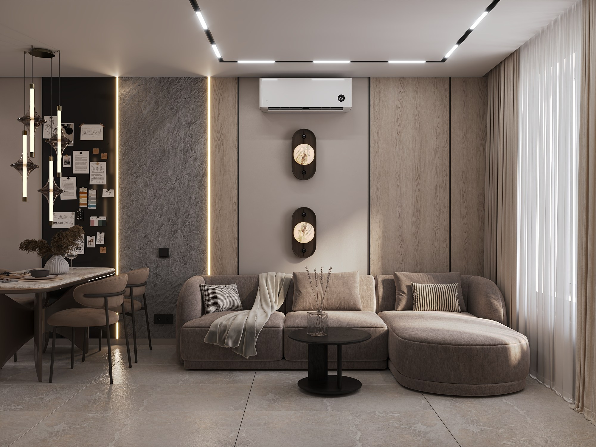 ЖК Западный луч, квартира 83,7 м². БК студия дизайна интерьера