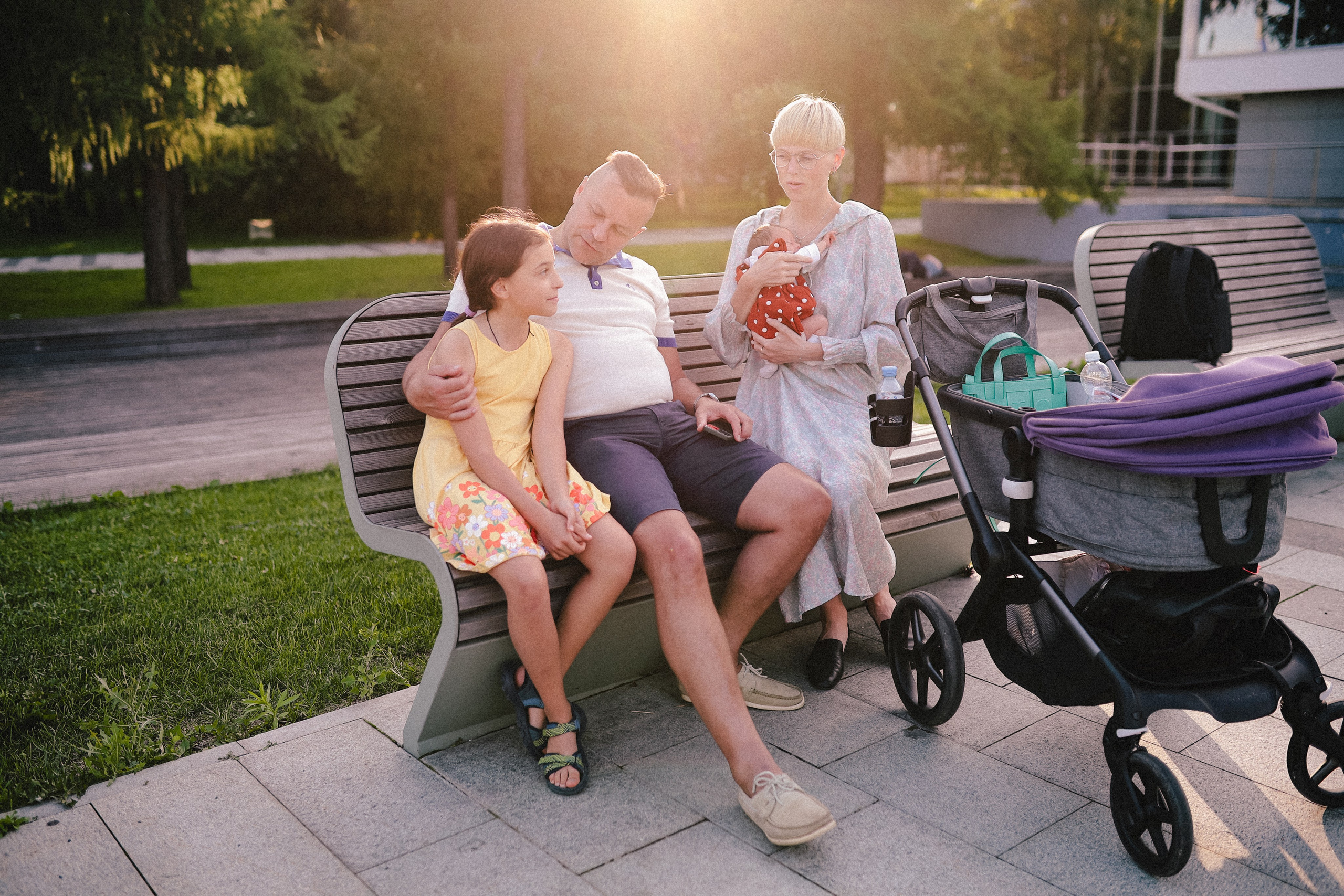 Прогулочная семейная съёмка в Москве. Семейный фотограф в Москве и Люберцах Юлия Гуськова