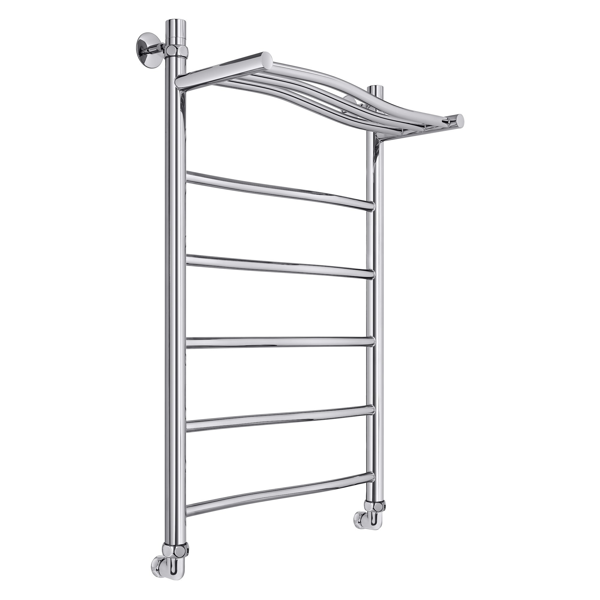 Полотенцесушитель с верхней полкой проточный