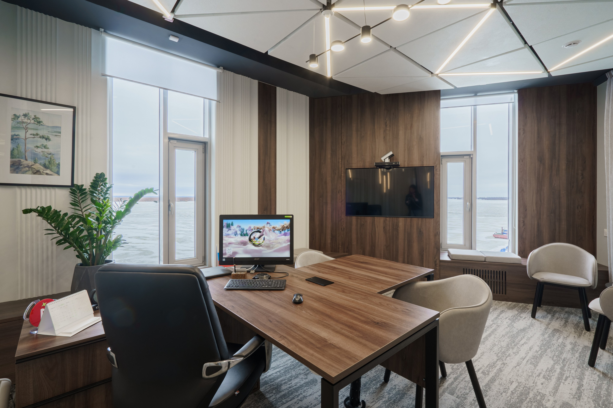 Интерьерная фотосъемка офиса Сбербанка, профессиональный фотограф в Архангельске