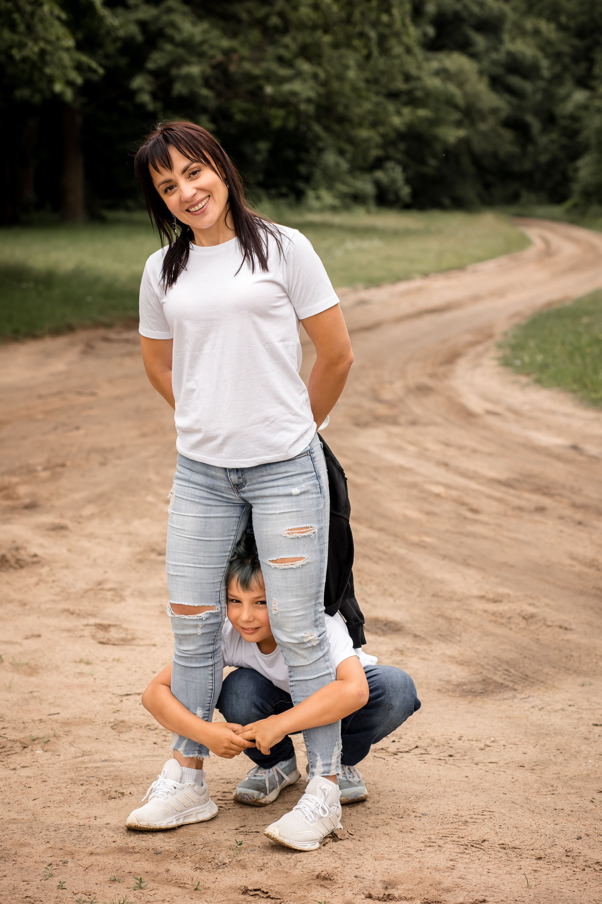 Катя с детками