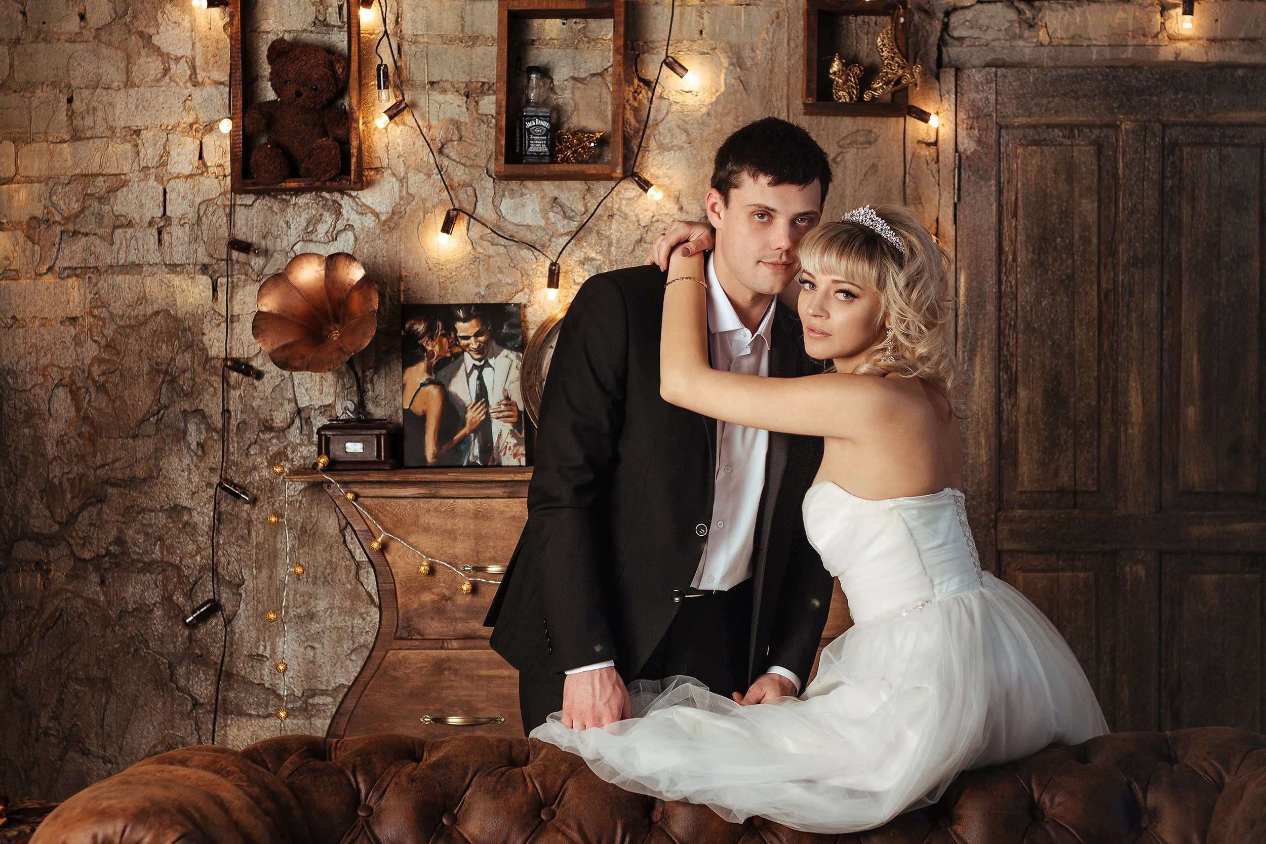 Свадебная фотосессия в студии. Фотограф Павел Герасименко