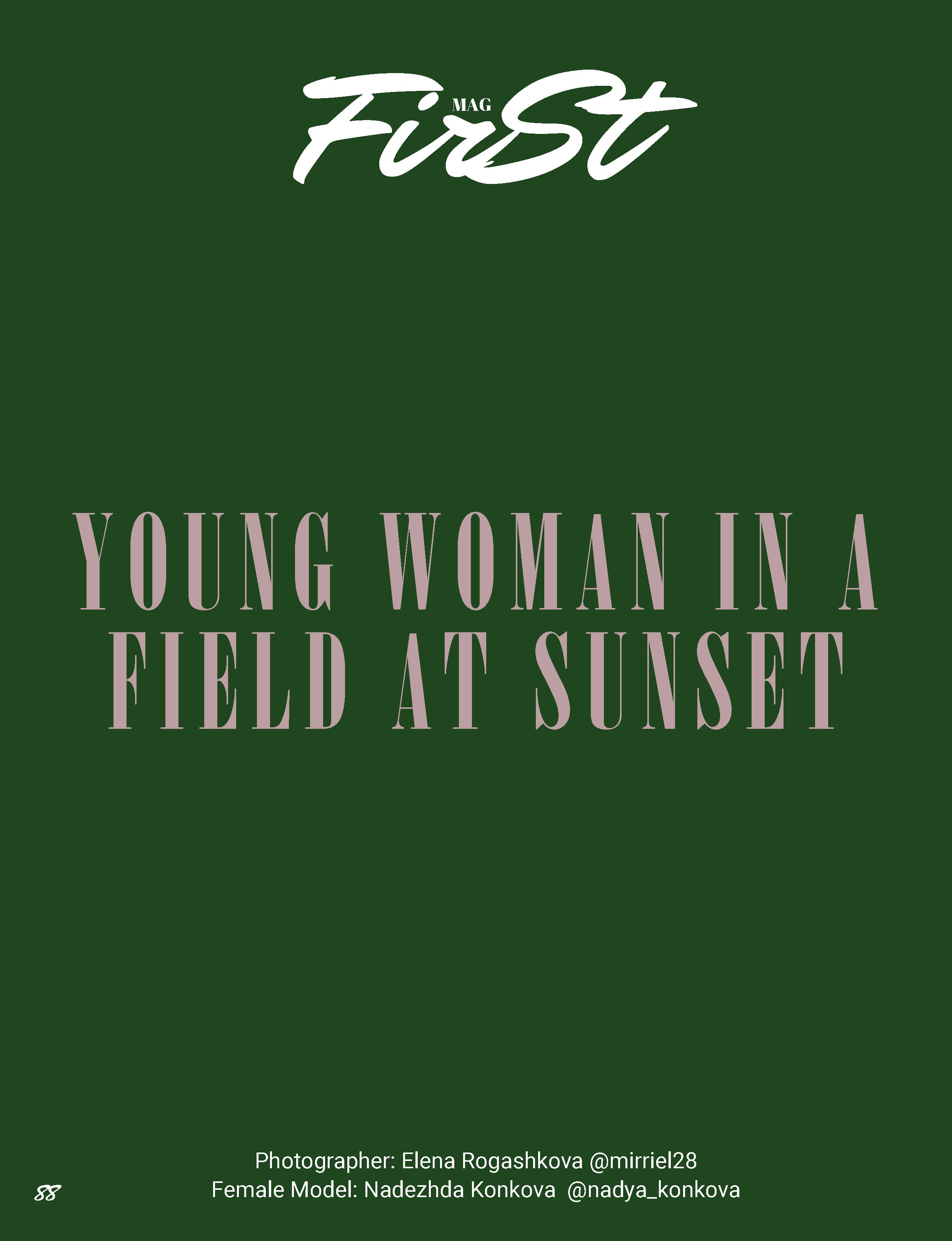 Публикации в журналах. Фотограф Елена Рогашкова