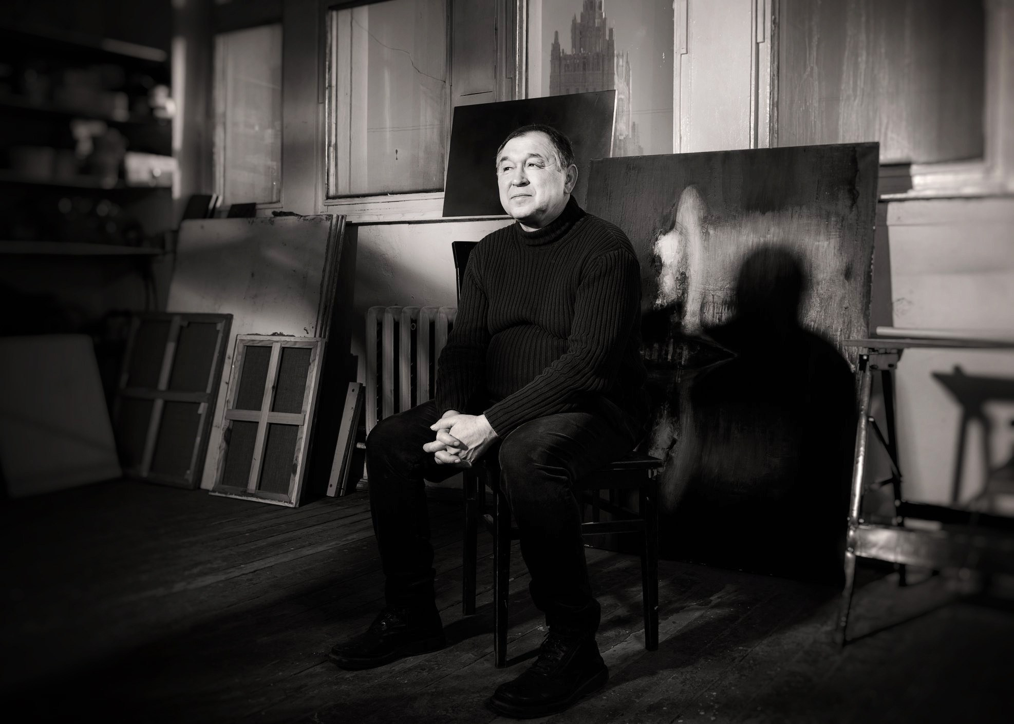 Фотосессия с художником в мастерской