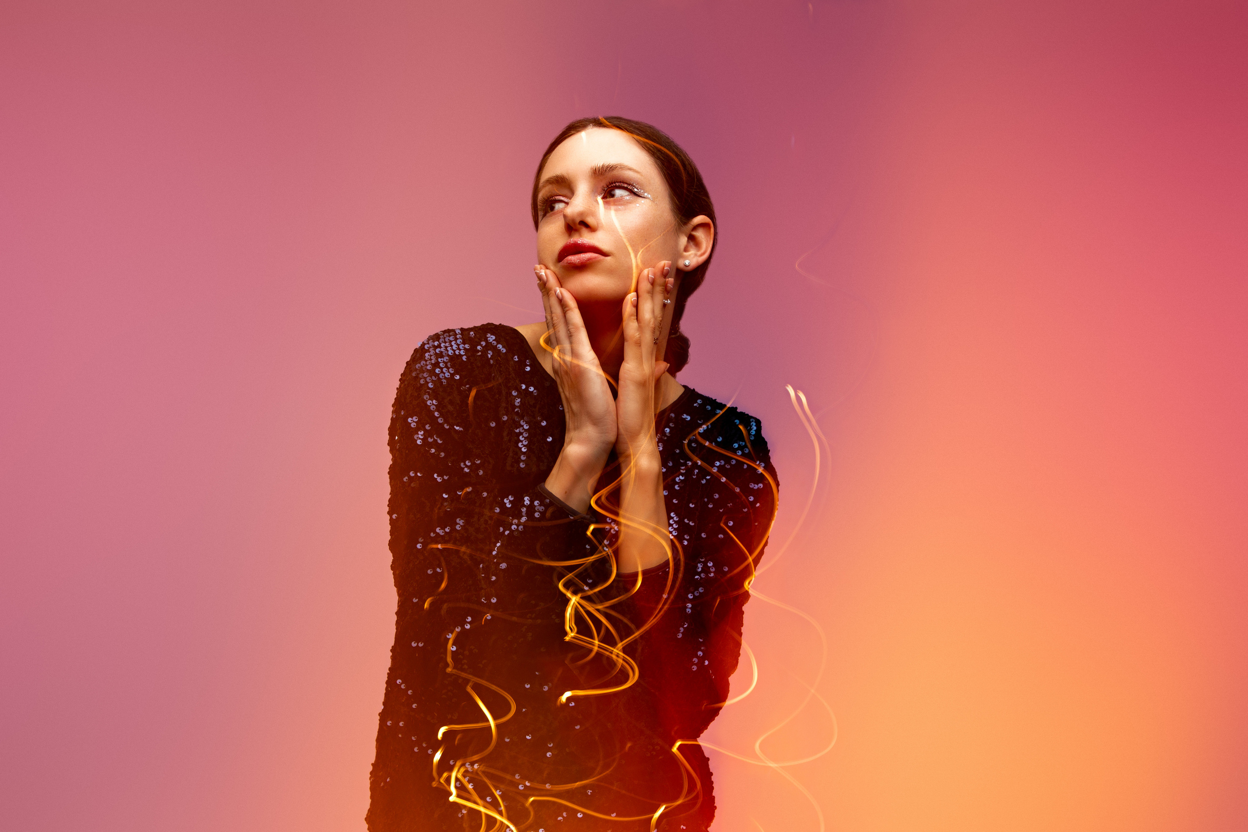 Портретная фотосессия в студии с эффектом смешанный свет. Портретный и семейный фотограф в Санкт-Петербурге Ульяна Жукова