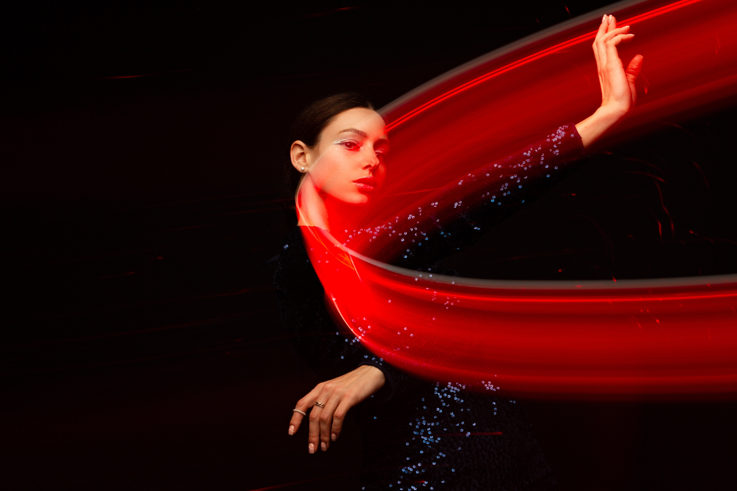 Портретная фотосессия в студии с эффектом смешанный свет. Портретный и семейный фотограф в Санкт-Петербурге Ульяна Жукова