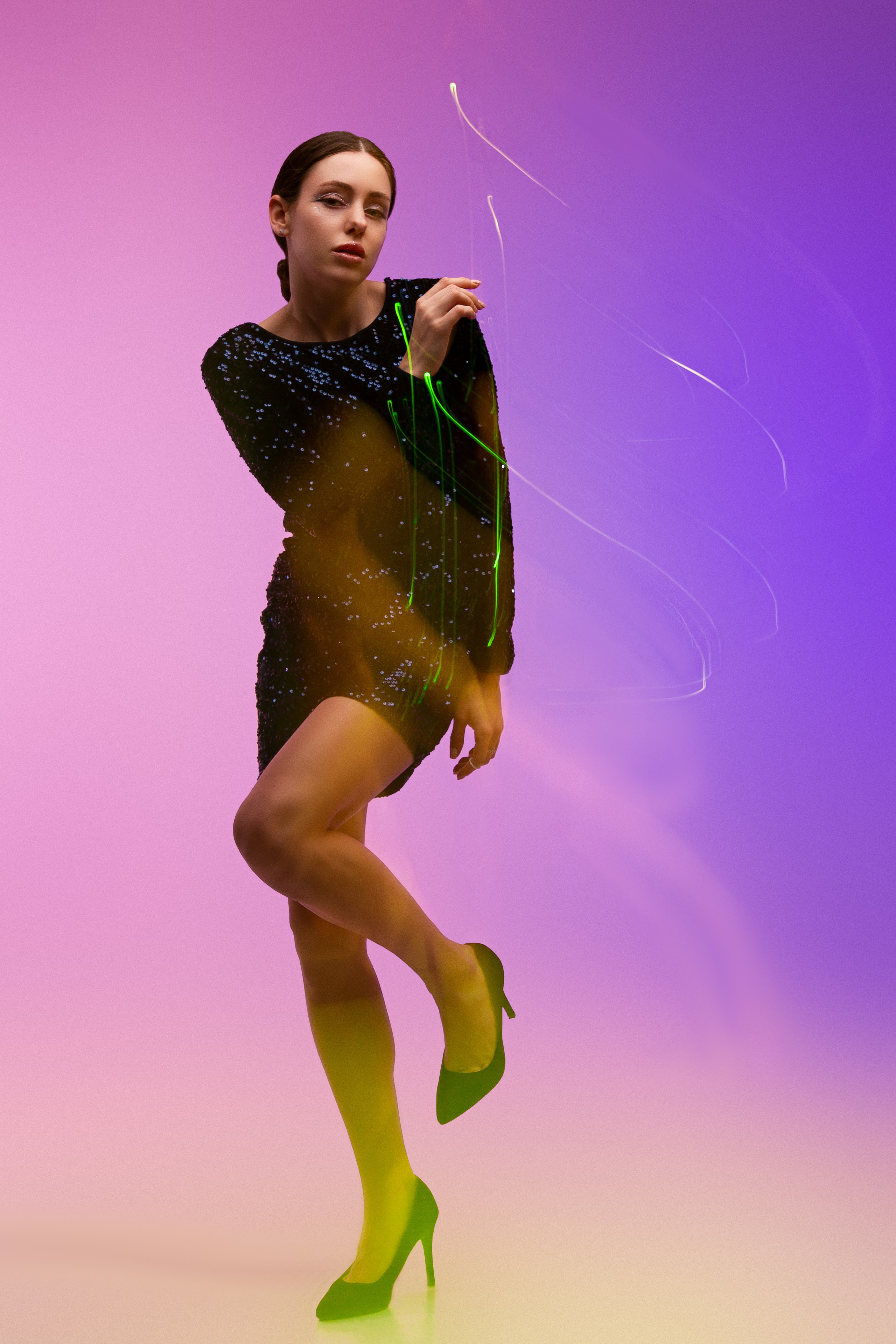 Портретная фотосессия в студии с эффектом смешанный свет. Портретный и семейный фотограф в Санкт-Петербурге Ульяна Жукова