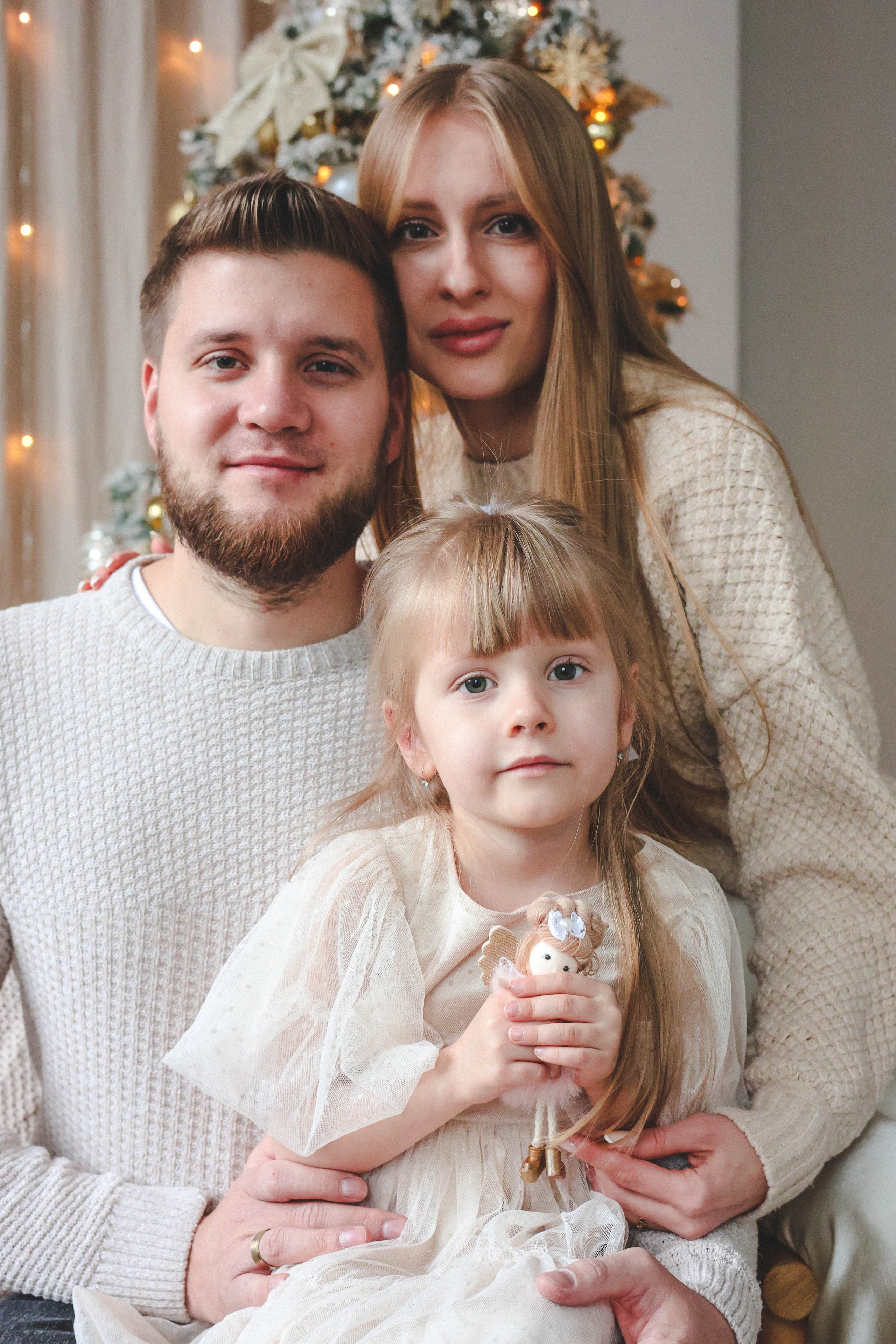 Новогодняя история «Кира и ее семья». Фотограф в Москве Анастасия Калинина