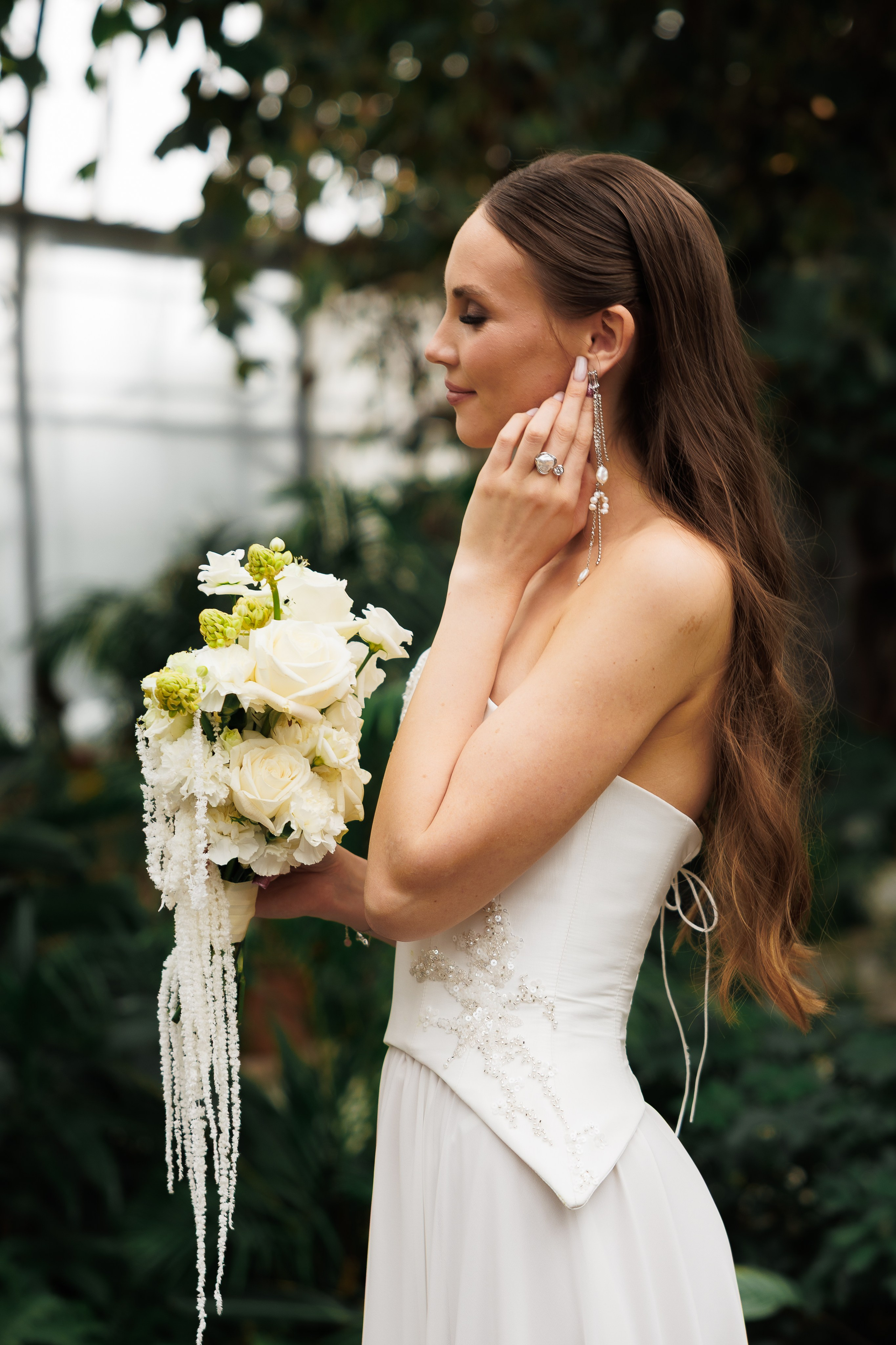 Свадебная прогулка в оранжерее. Питер. Свадебный и семейный фотограф в Москве Красинская Мария