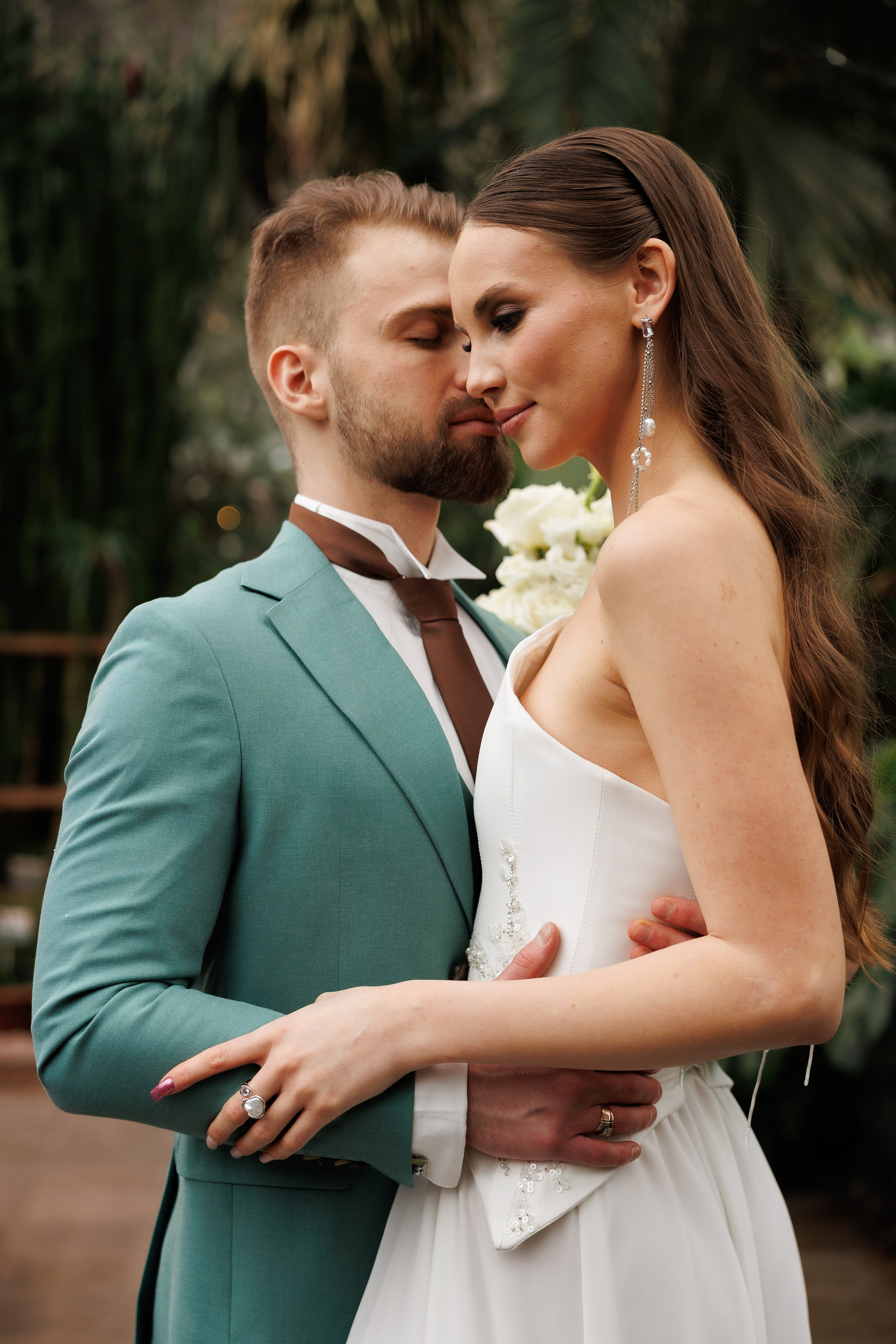 Свадебная прогулка в оранжерее. Питер. Свадебный и семейный фотограф в Москве Красинская Мария