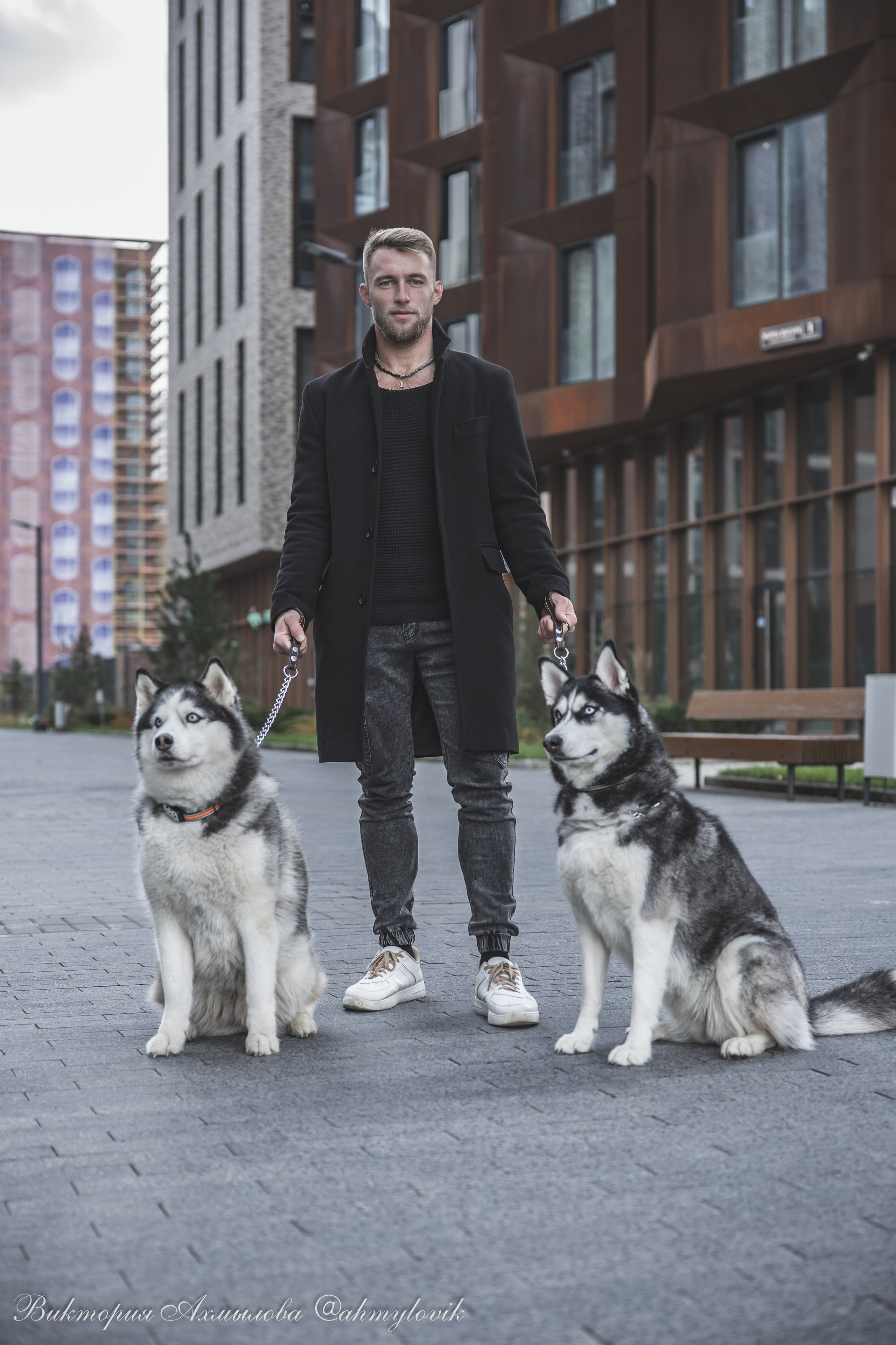 Прогулка с Хаски (Сергей). Виктория Ахмылова. Фотограф в Москве