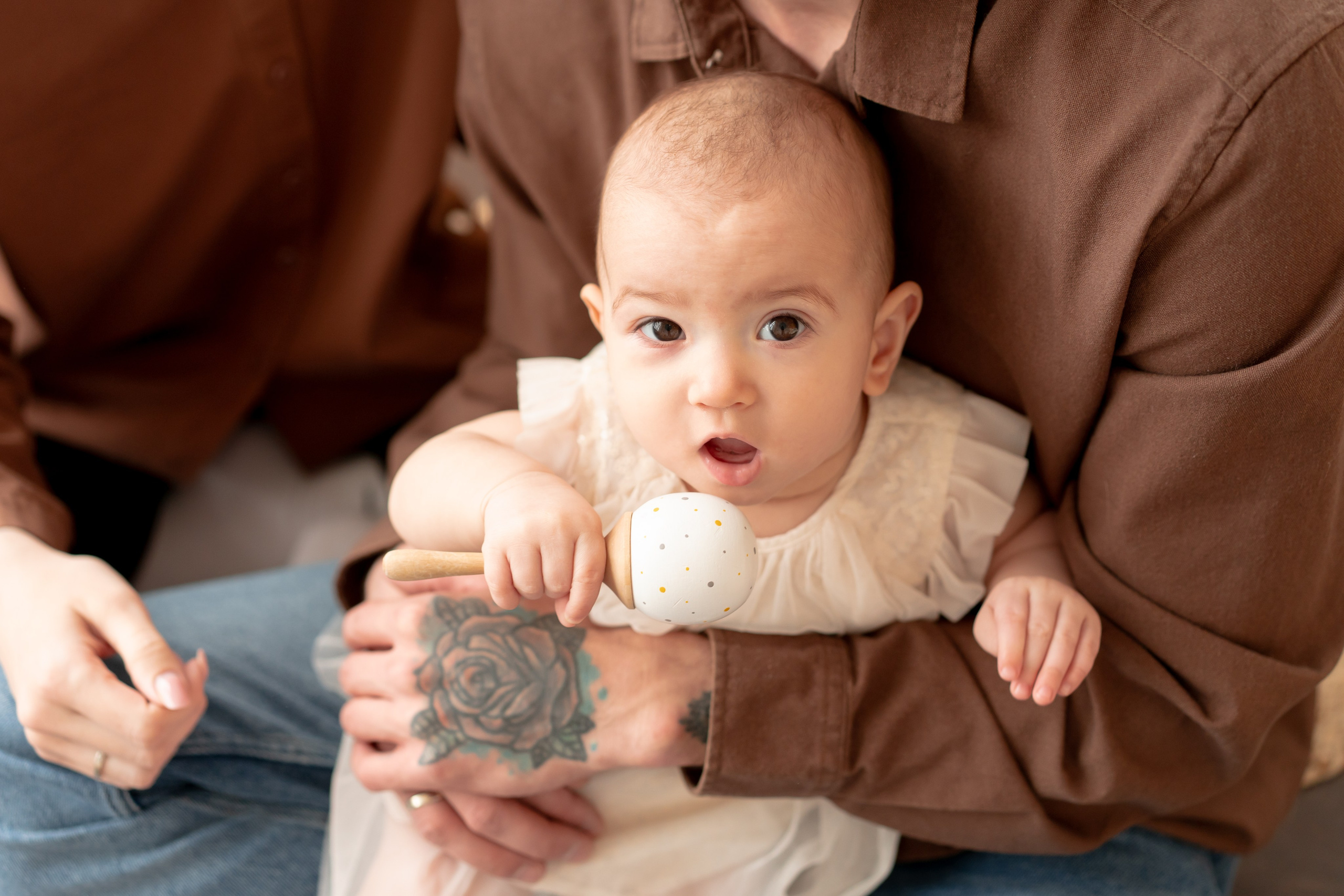 Машенька с мамой и папой!. Детская, семейная фотостудия в Санкт-Петербурге ТЕПЛО
