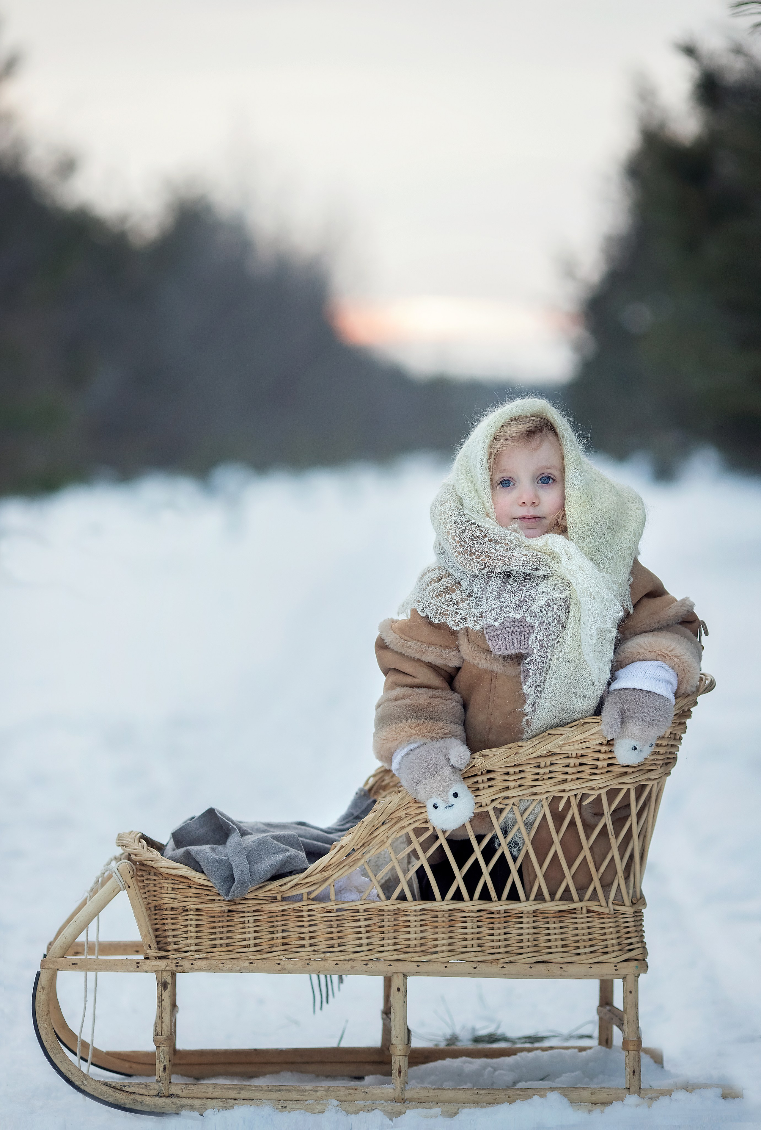 Воркшоп «В зимнем лесу». Семейный и детский фотограф в Саратове Полина Коткина