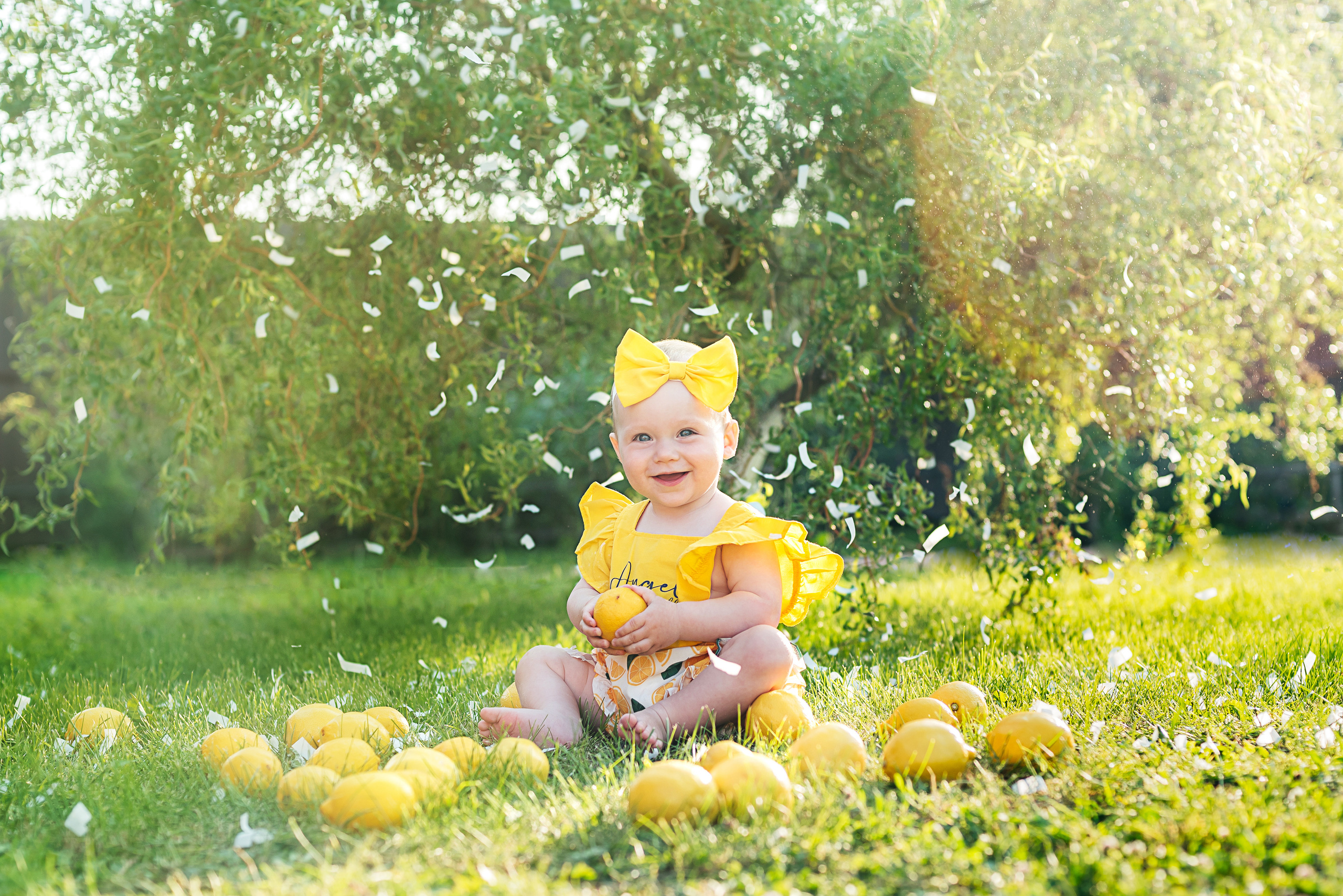 Лимонная история к первому годику. Семейный и детский фотограф Захаренкова Юлия