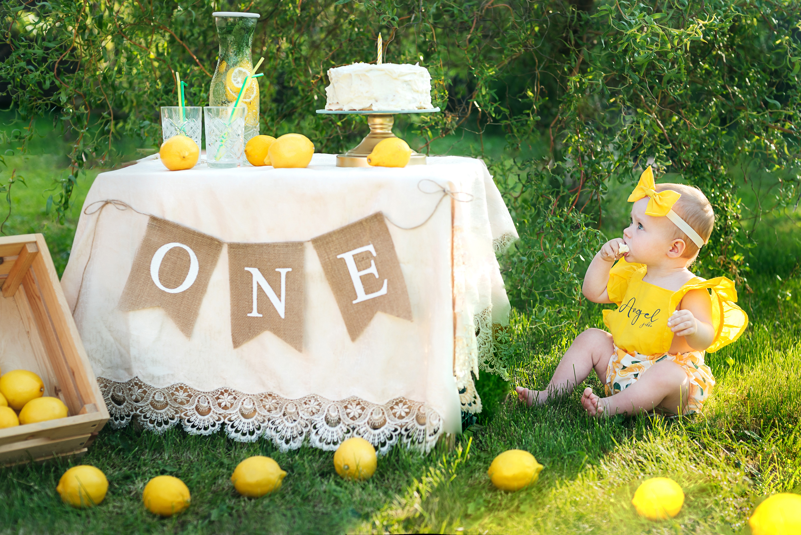 Лимонная история к первому годику. Семейный и детский фотограф Захаренкова Юлия