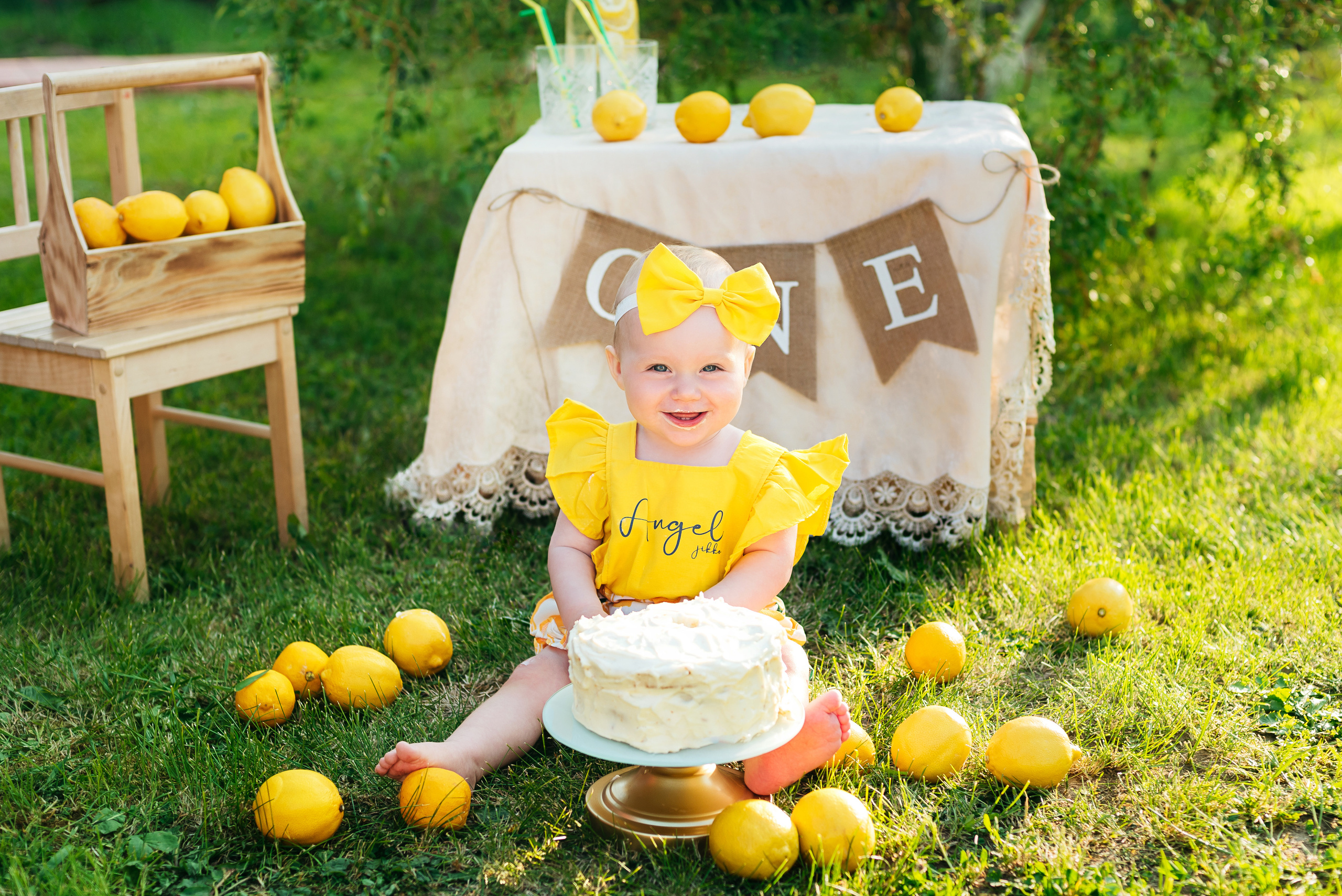 Лимонная история к первому годику. Семейный и детский фотограф Захаренкова Юлия