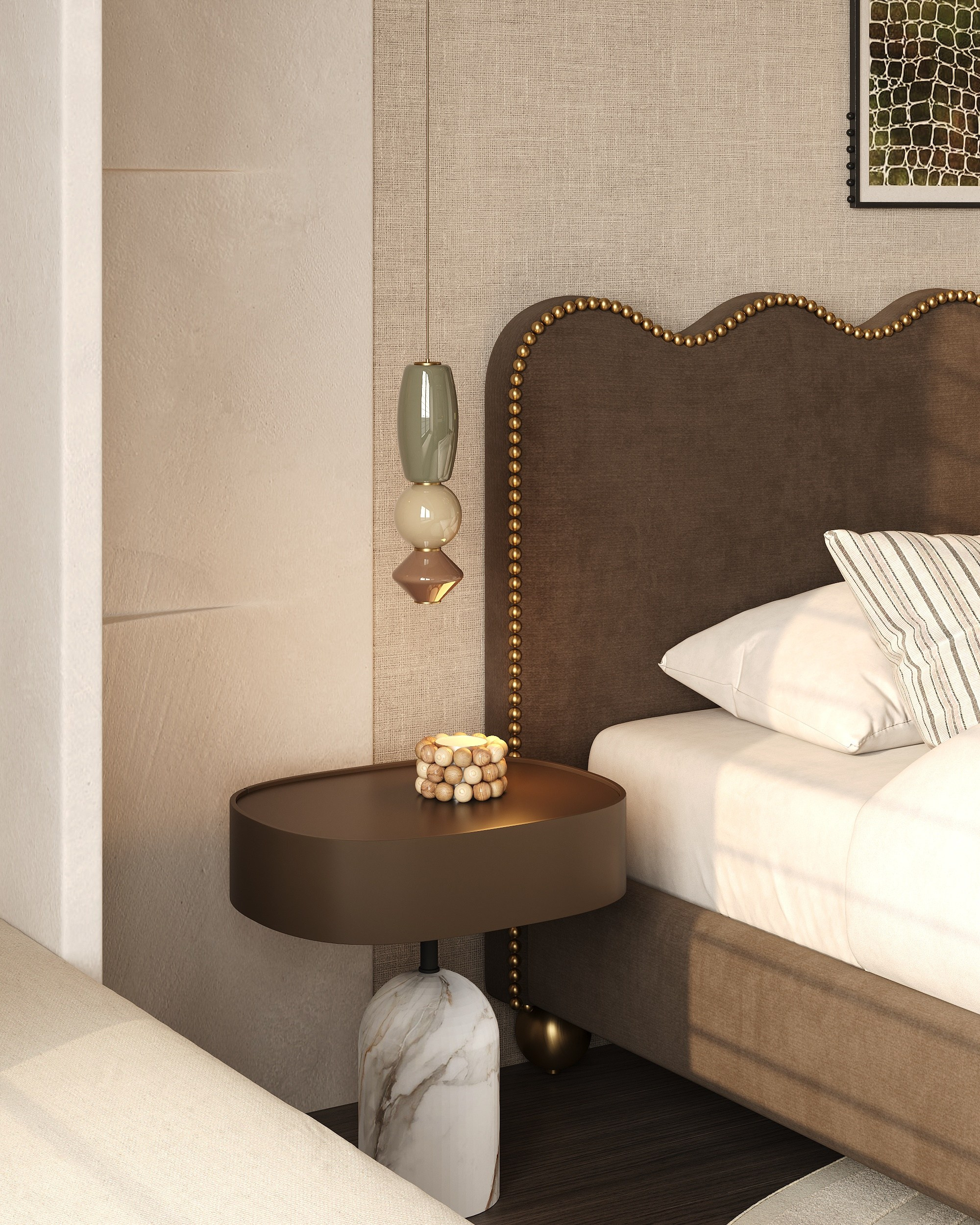 Cozy bedroom. Solovets visualization