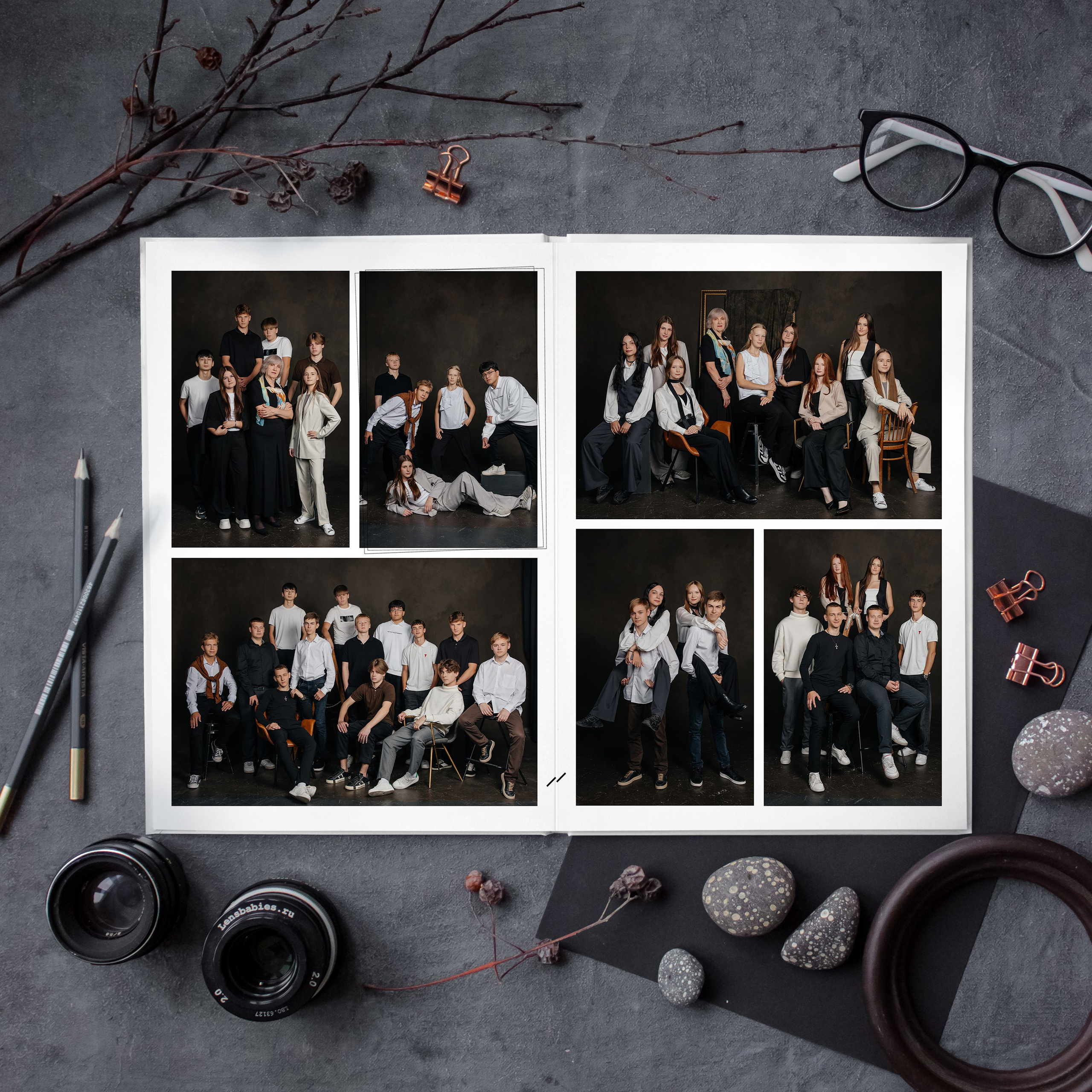 Альбом общей верстки 21×30. Школьный фотограф в Новосибирске Наталья Иванченко