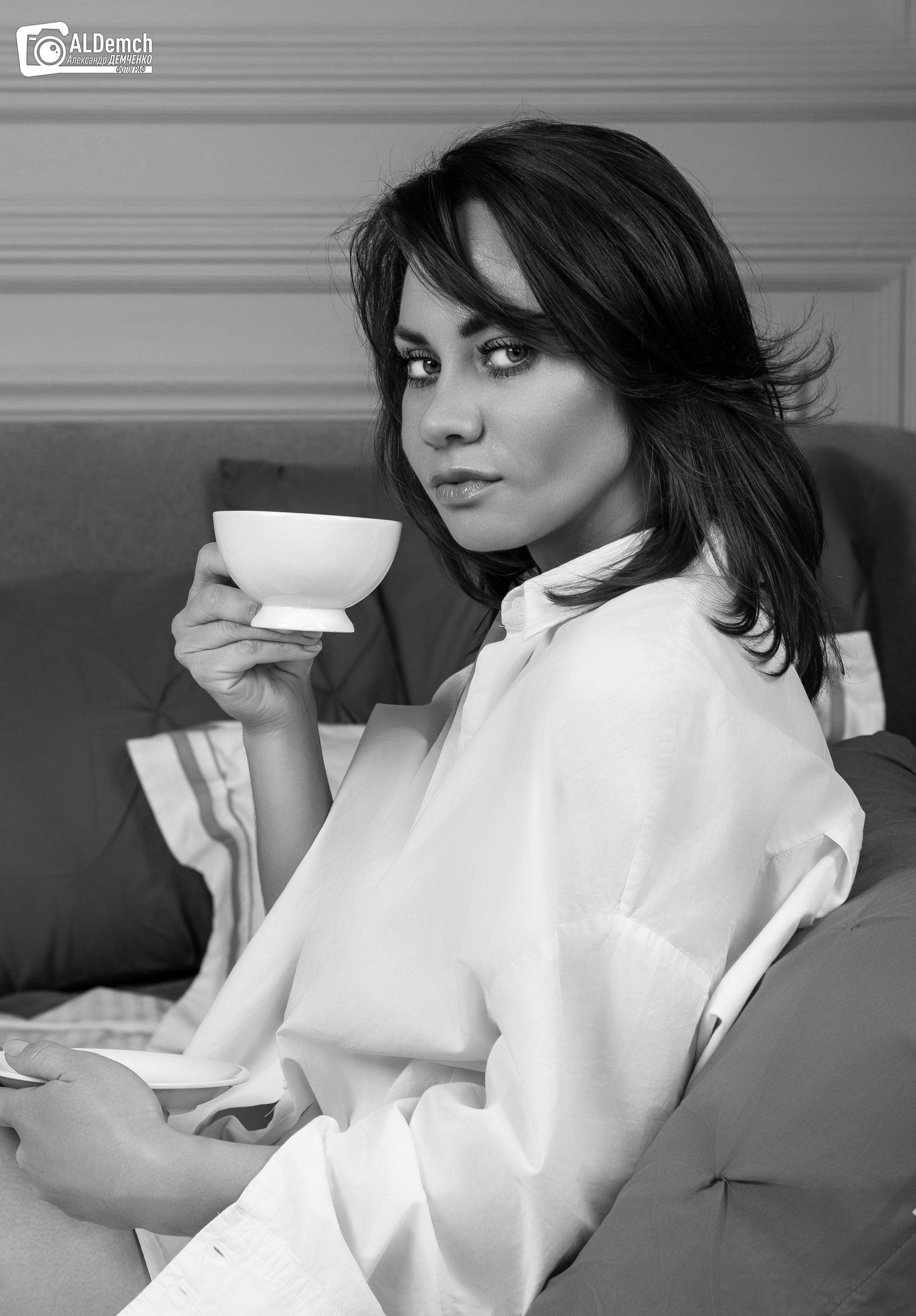 Черно-белая фотосессия в студии в Москве и Дмитрове