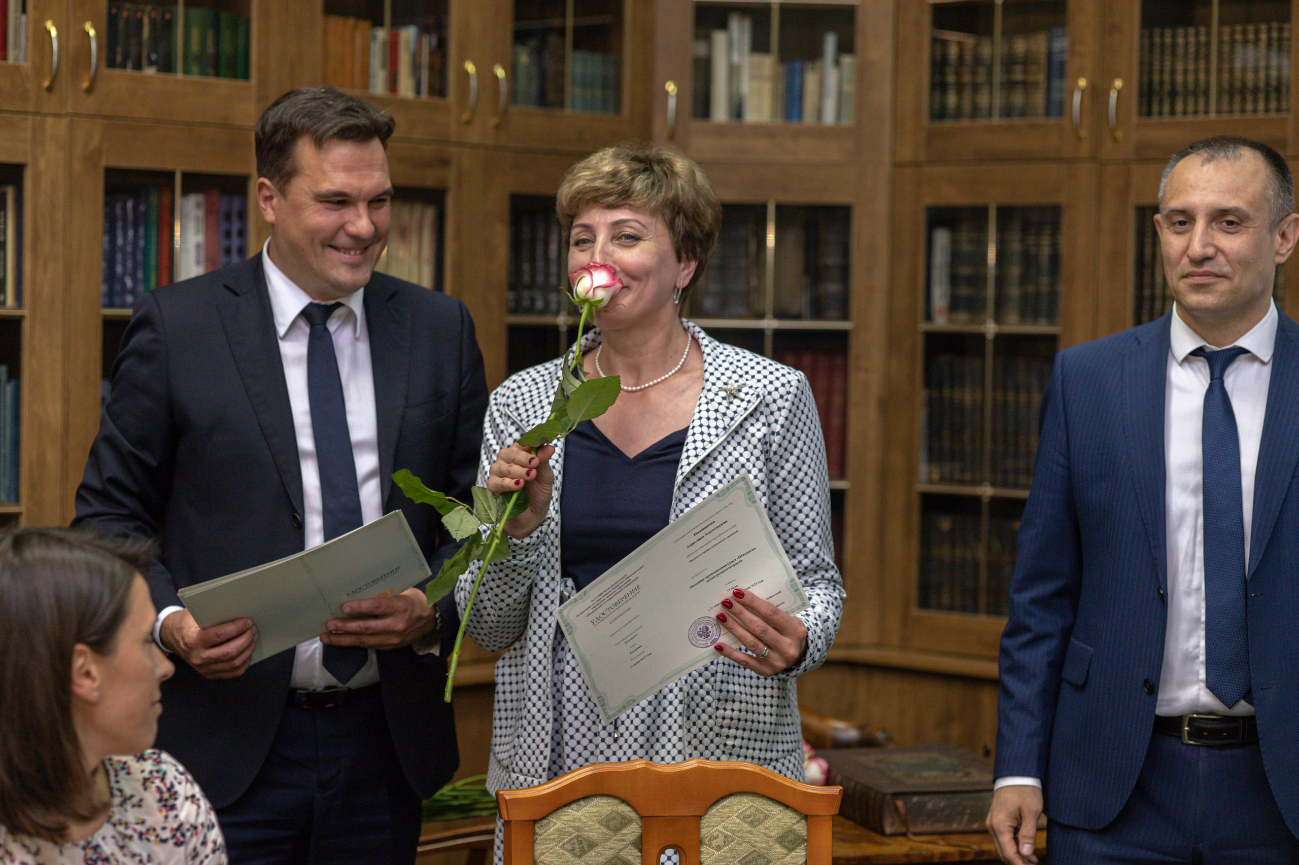 Награждение шахматной федерации