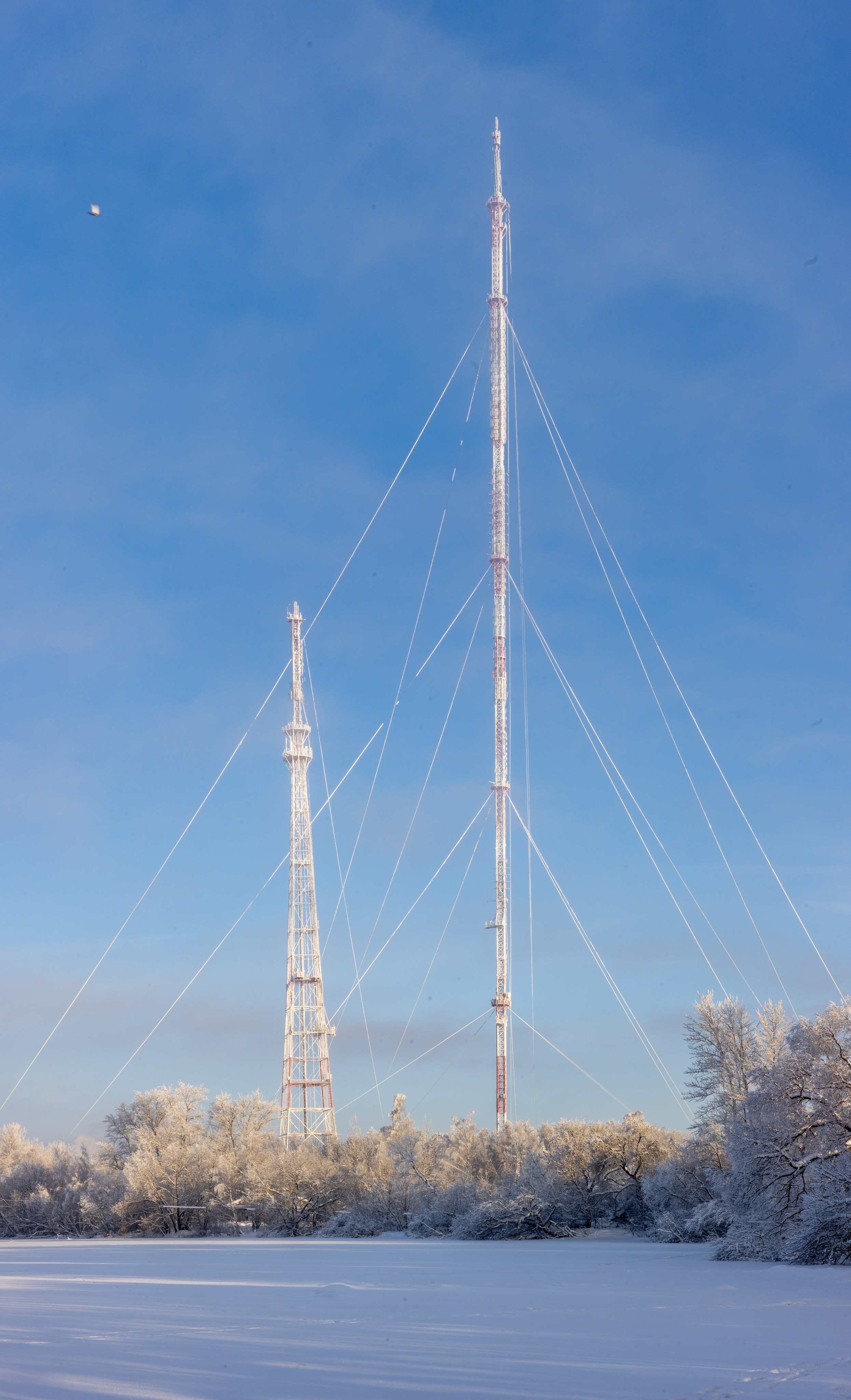 Телецентр. Башни «ОРТПЦ» в январкую стужу. Фотограф в Туле Крупский АнДРей. Фотостудия «КАДР71» в Туле
